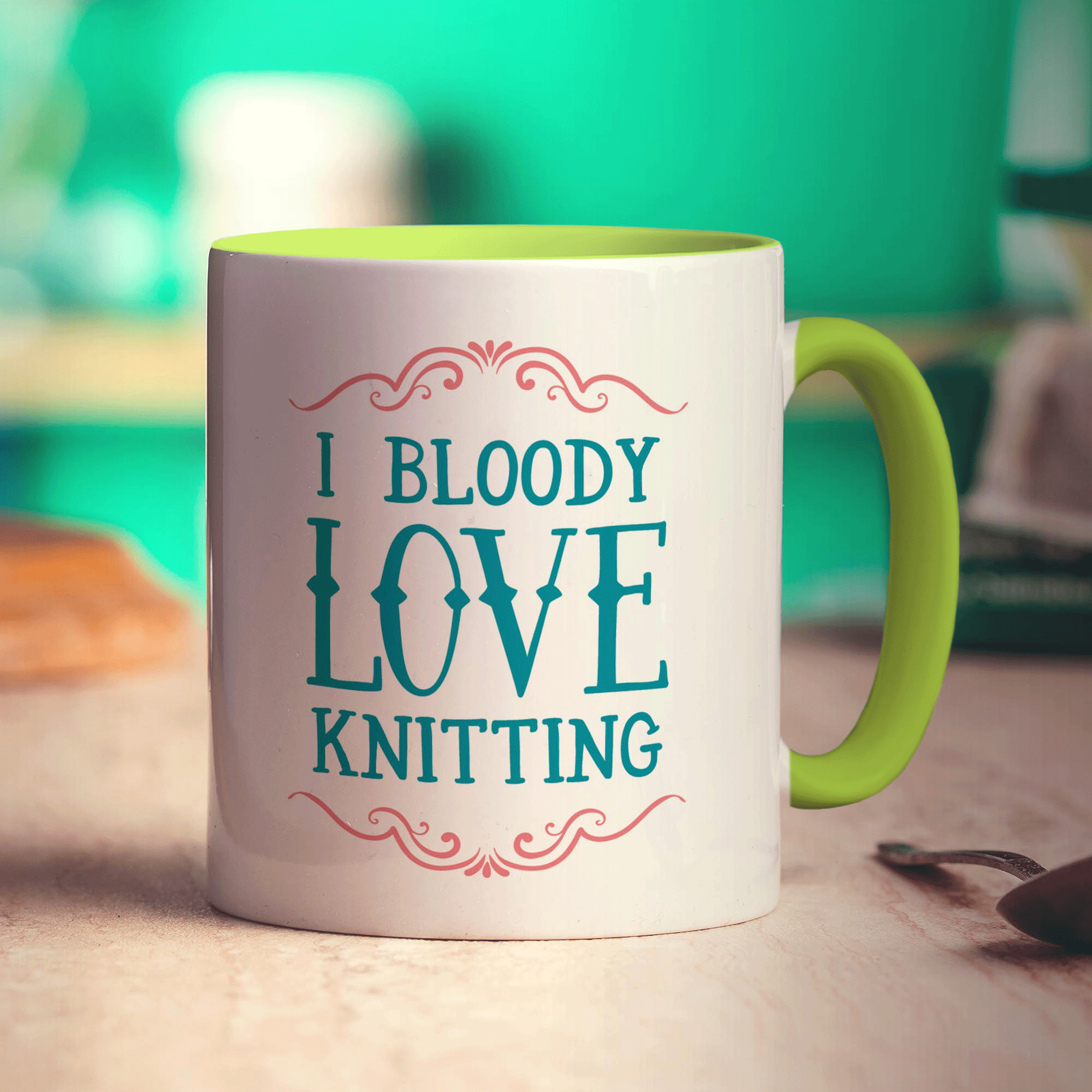 I Bloody Love Knitting Mug
