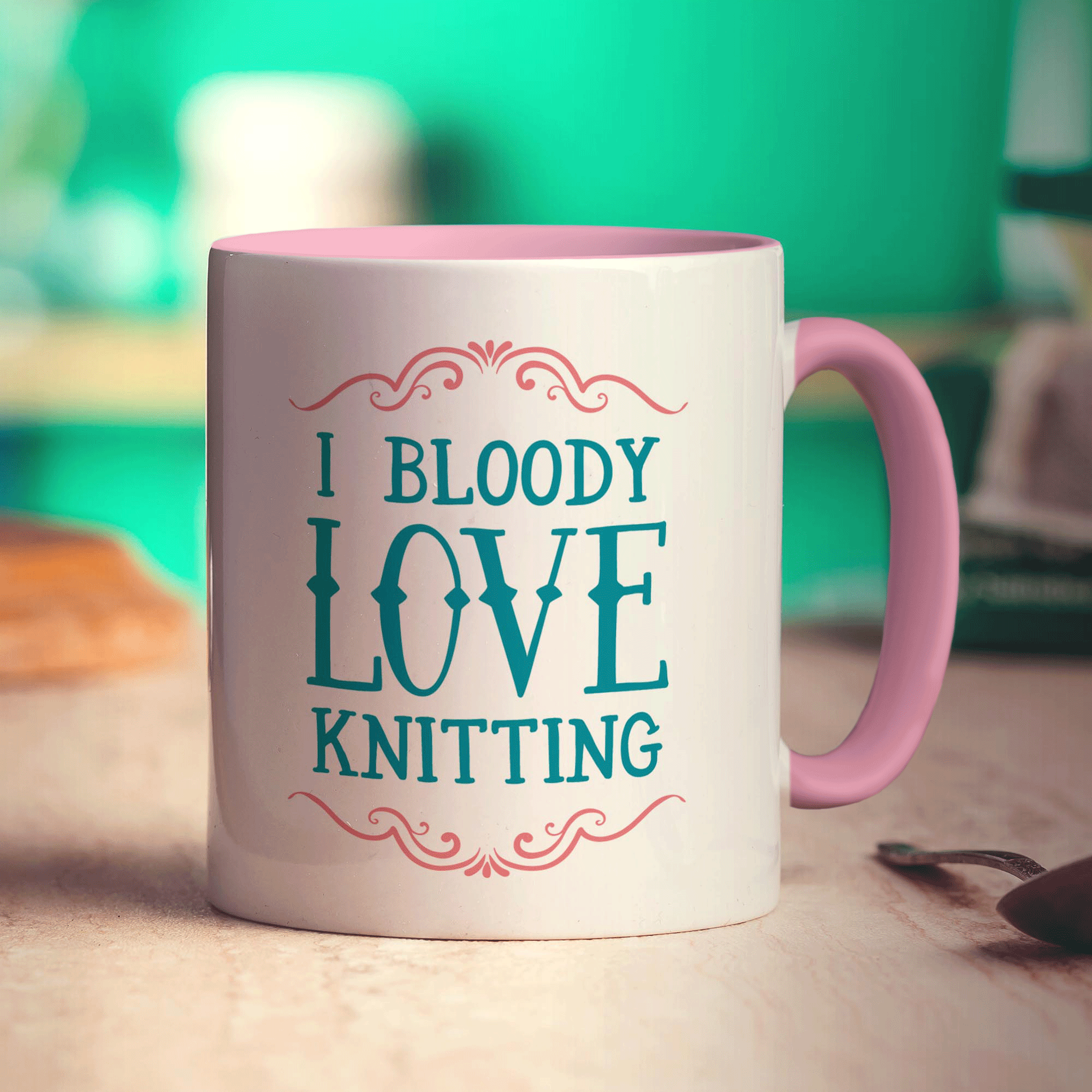 I Bloody Love Knitting Mug