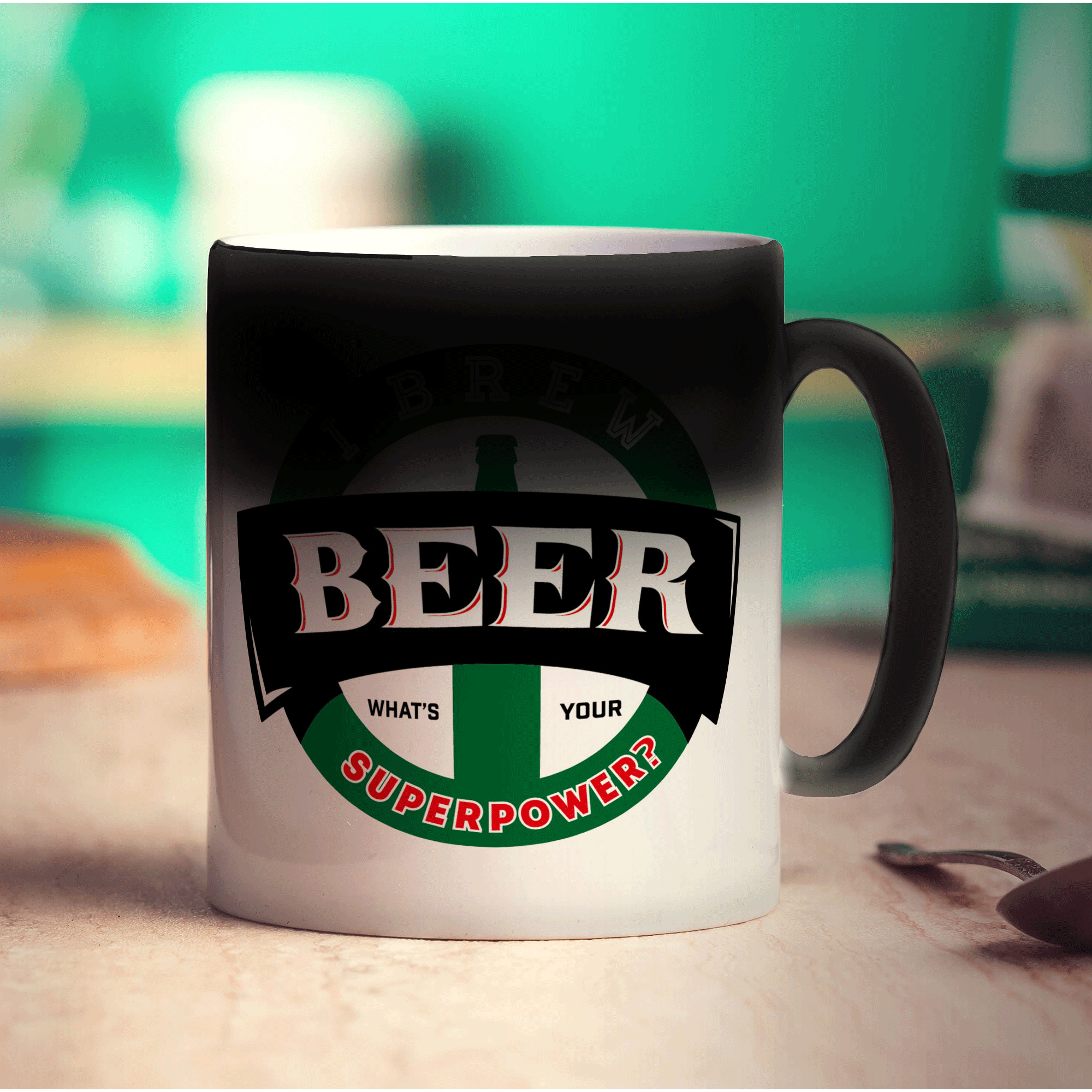 I Brew Beer. What's Your Superpower Mug - Standard 330ml (11oz) / Magic Mug