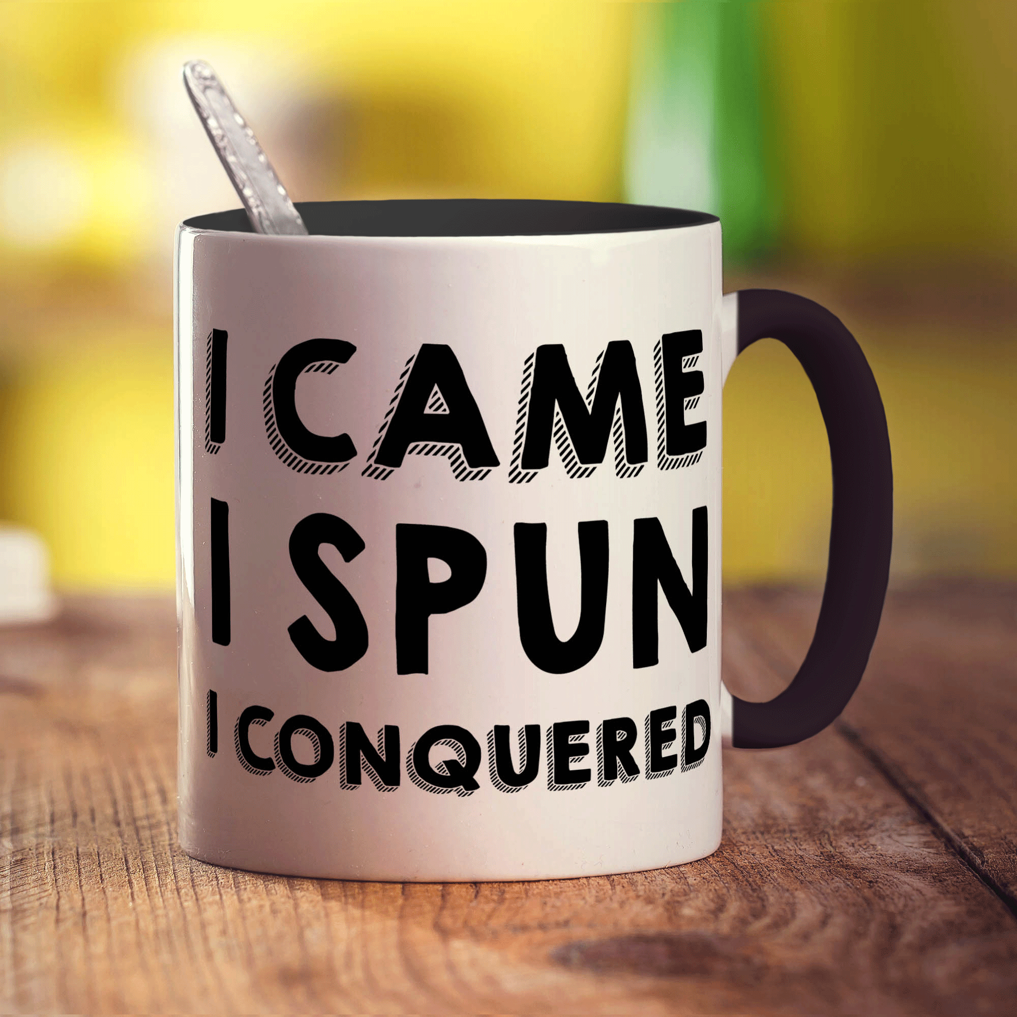 I Came, I Spun, I Conquered Mug