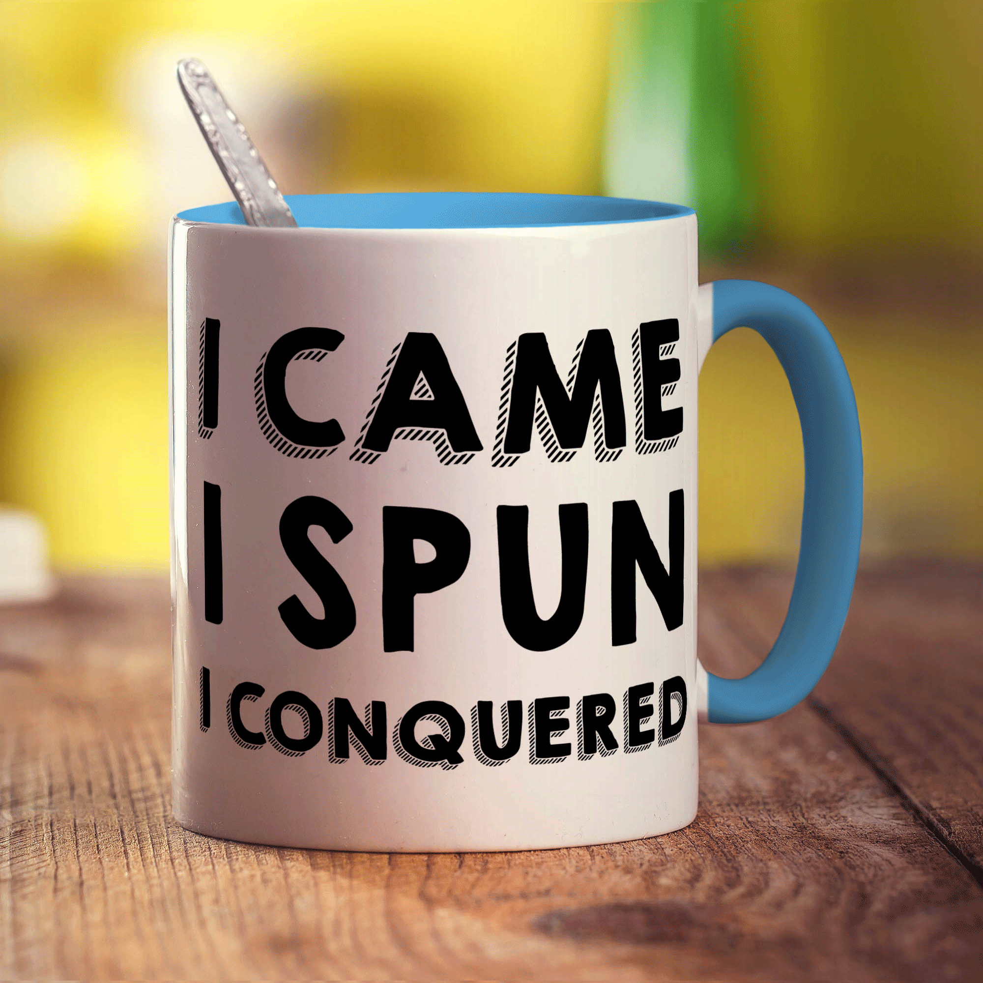 I Came, I Spun, I Conquered Mug
