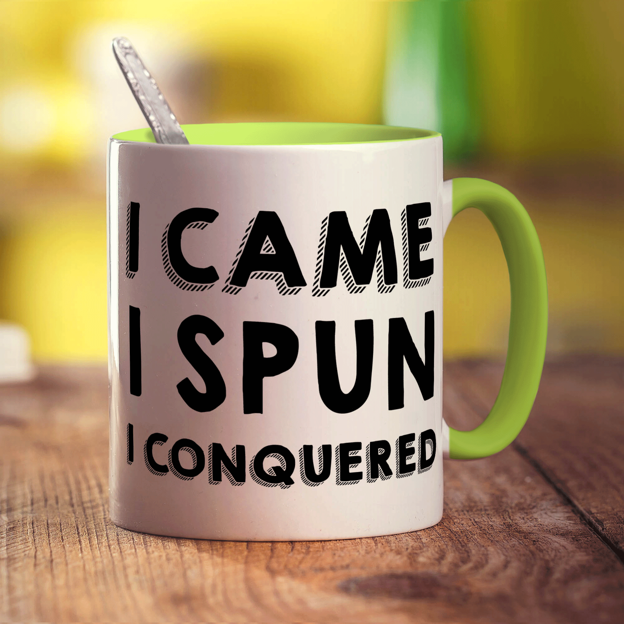I Came, I Spun, I Conquered Mug