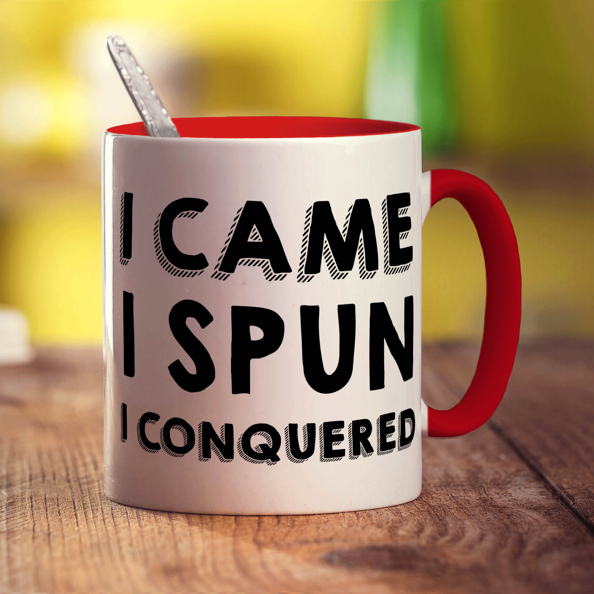 I Came, I Spun, I Conquered Mug