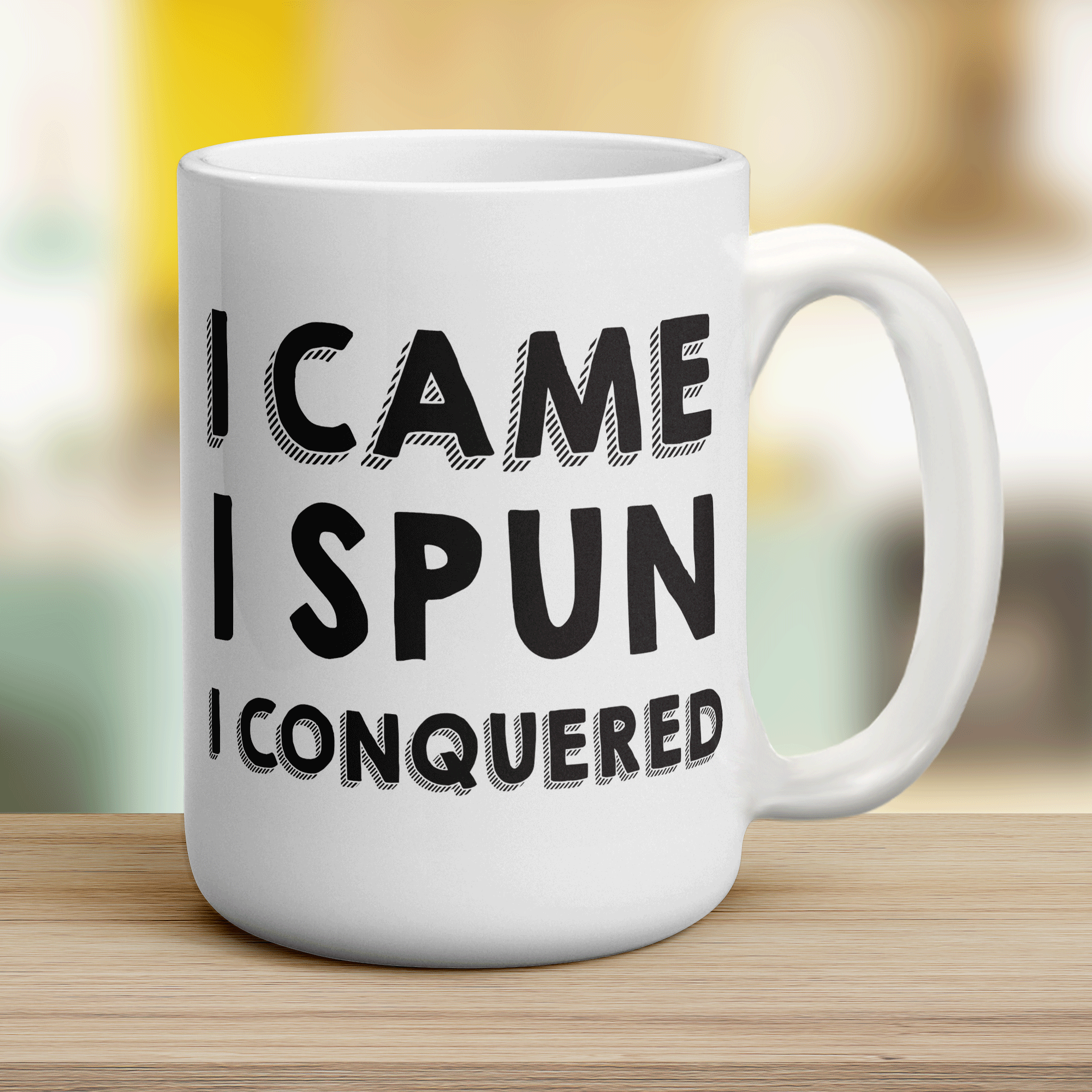 I Came, I Spun, I Conquered Mug