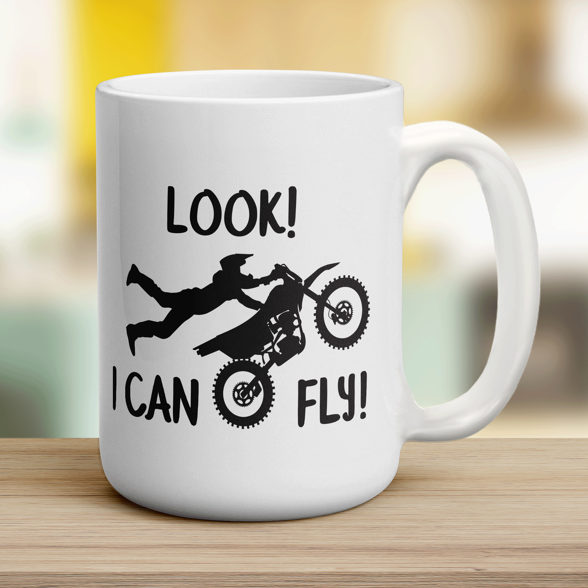 Look! I Can Fly Motocross Mug