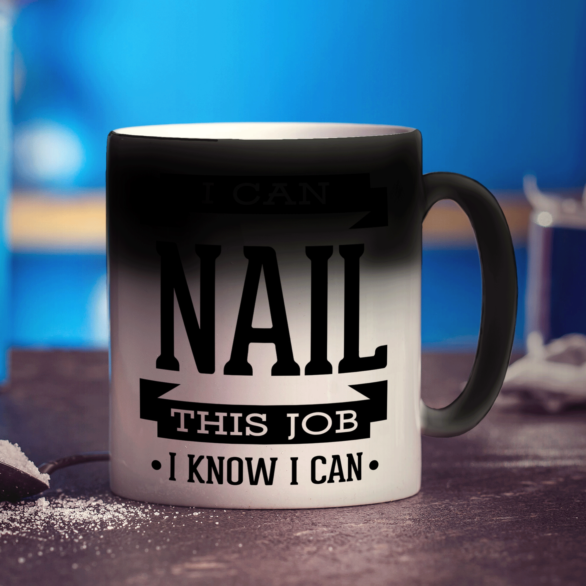 I Can Nail This Job I Know I Can Mug - Standard 330ml (11oz) / Magic Mug