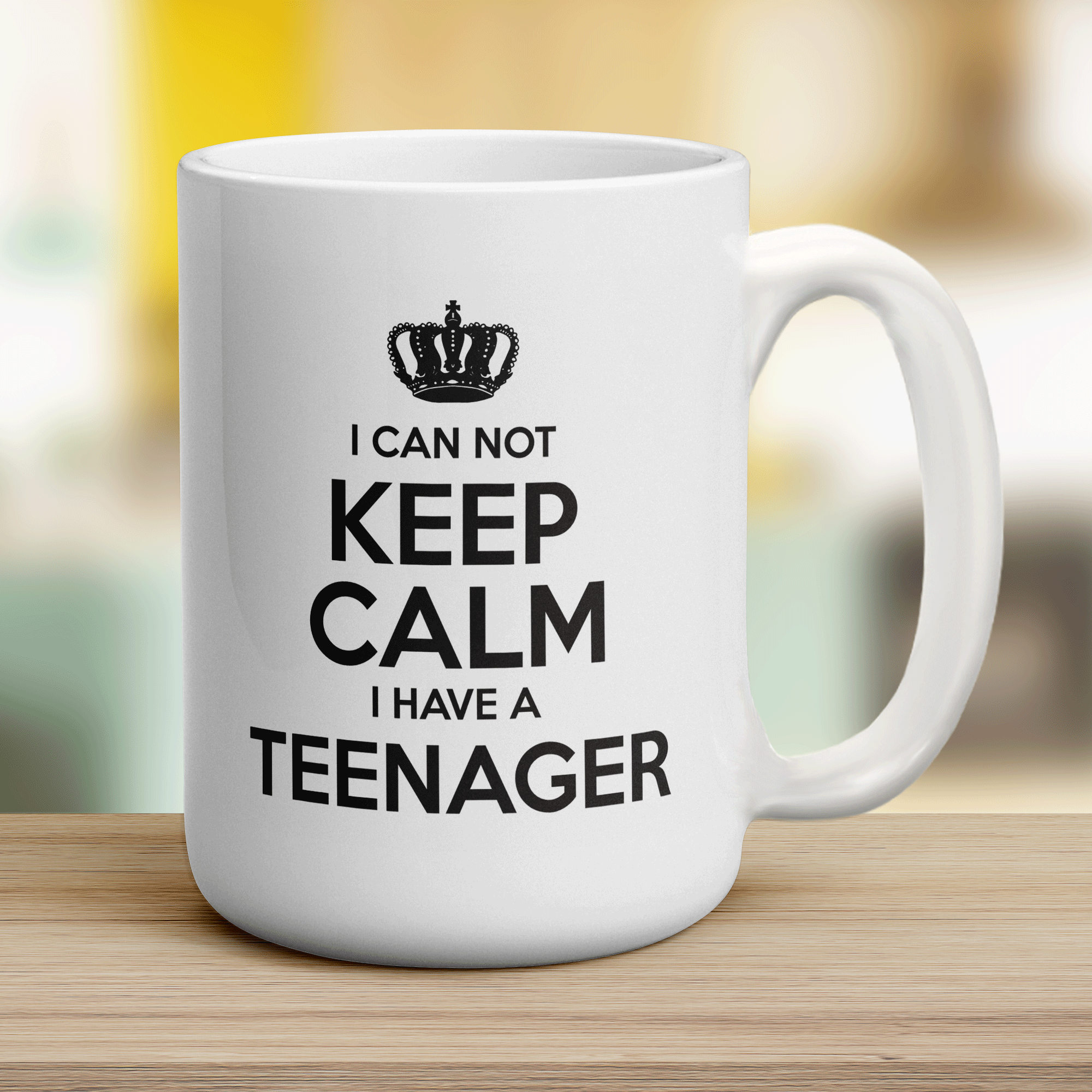 I Can Not Keep Calm I Have A Teenager Mug - Jumbo 440ml (15oz) / White