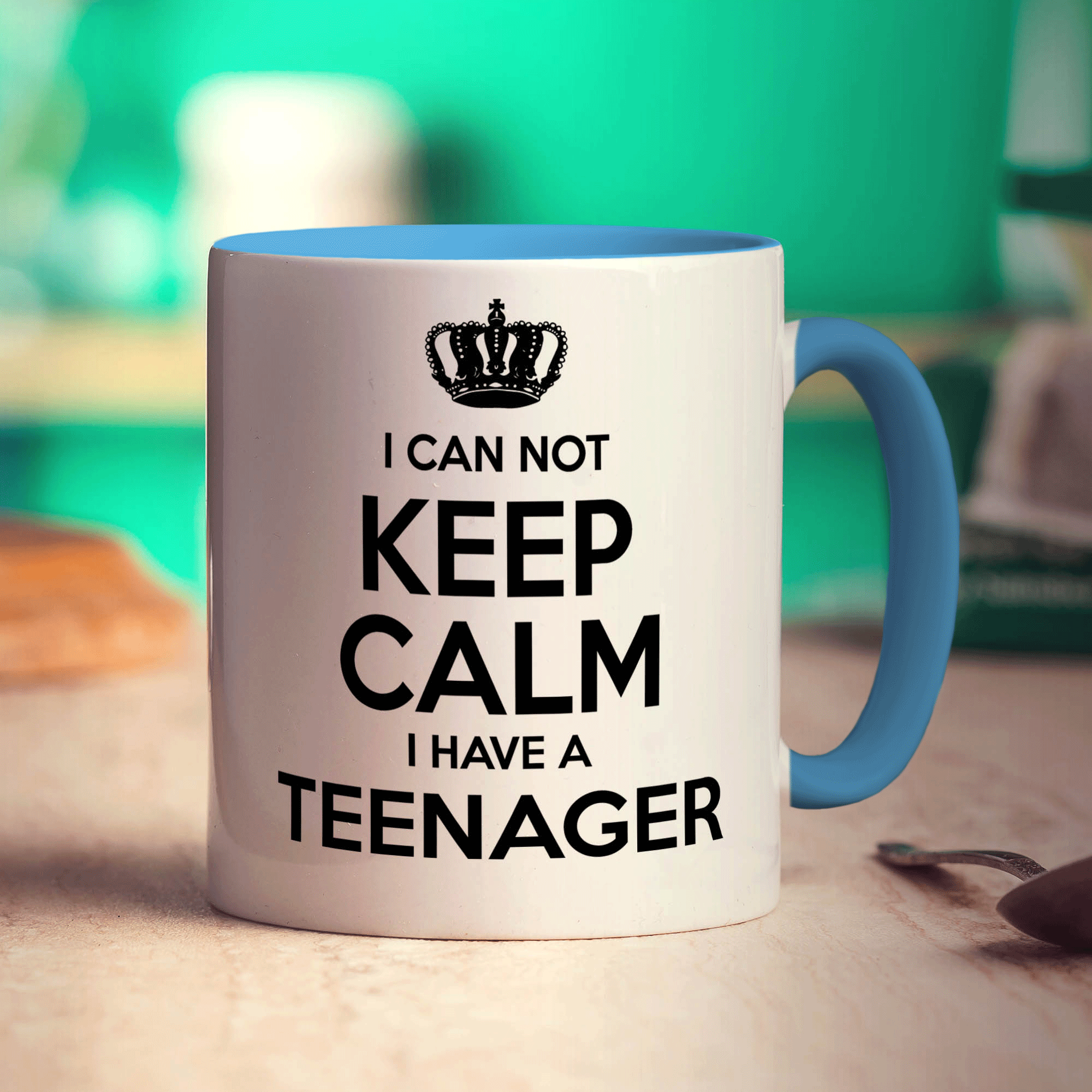 I Can Not Keep Calm I Have A Teenager Mug - Standard 330ml (11oz) / Blue