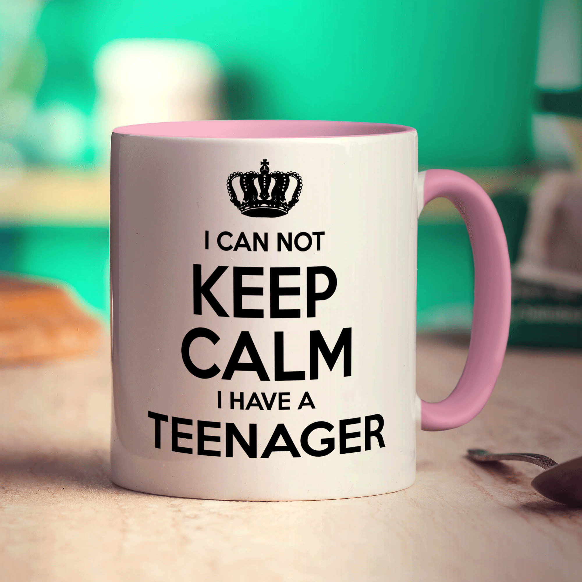 I Can Not Keep Calm I Have A Teenager Mug - Standard 330ml (11oz) / Pink