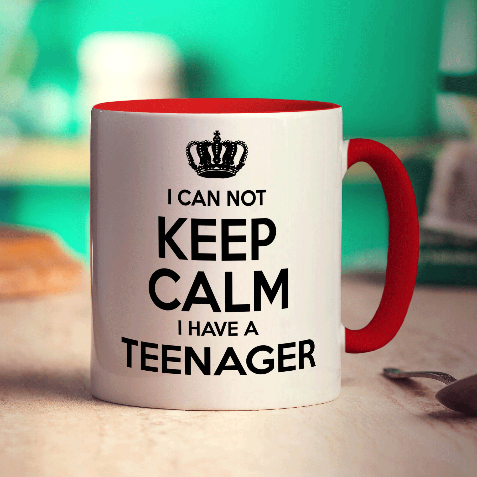 I Can Not Keep Calm I Have A Teenager Mug - Standard 330ml (11oz) / Red