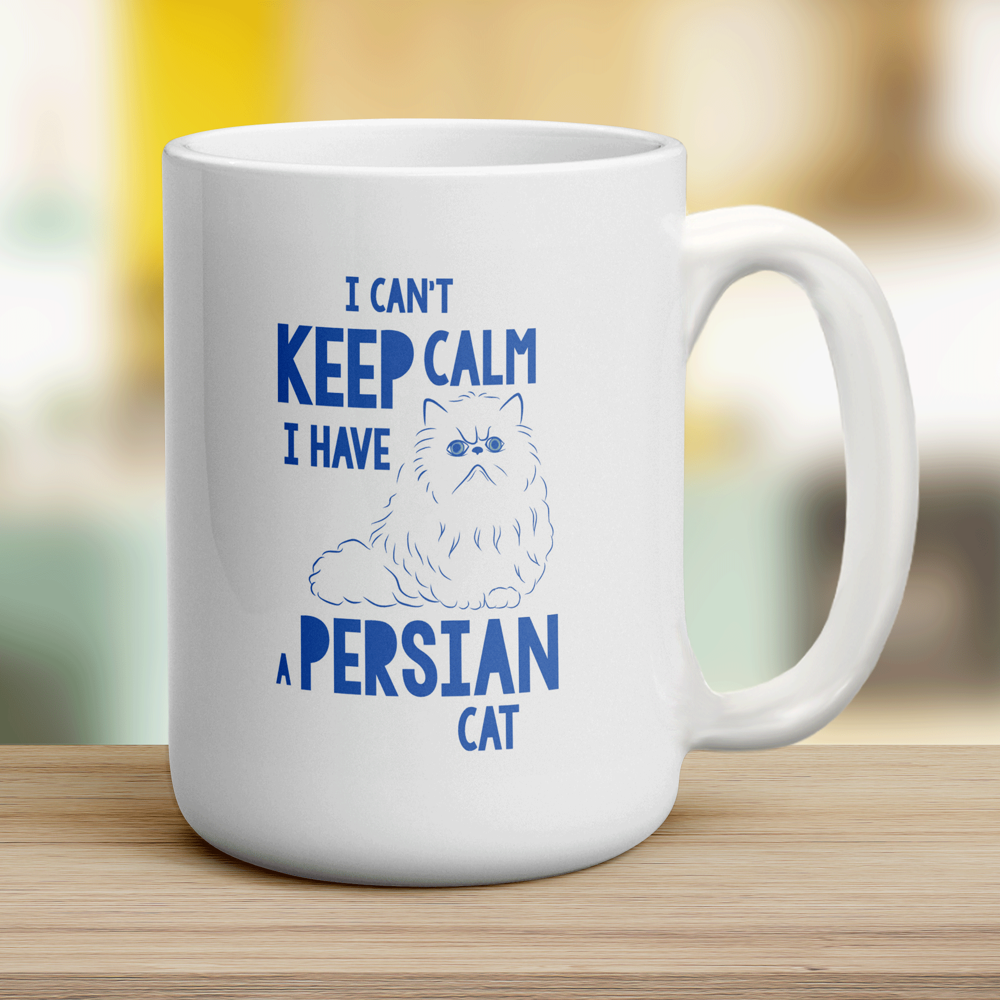 I Can't Keep Calm I Have a Persian Cat Mug - Jumbo 440ml (15oz) / White
