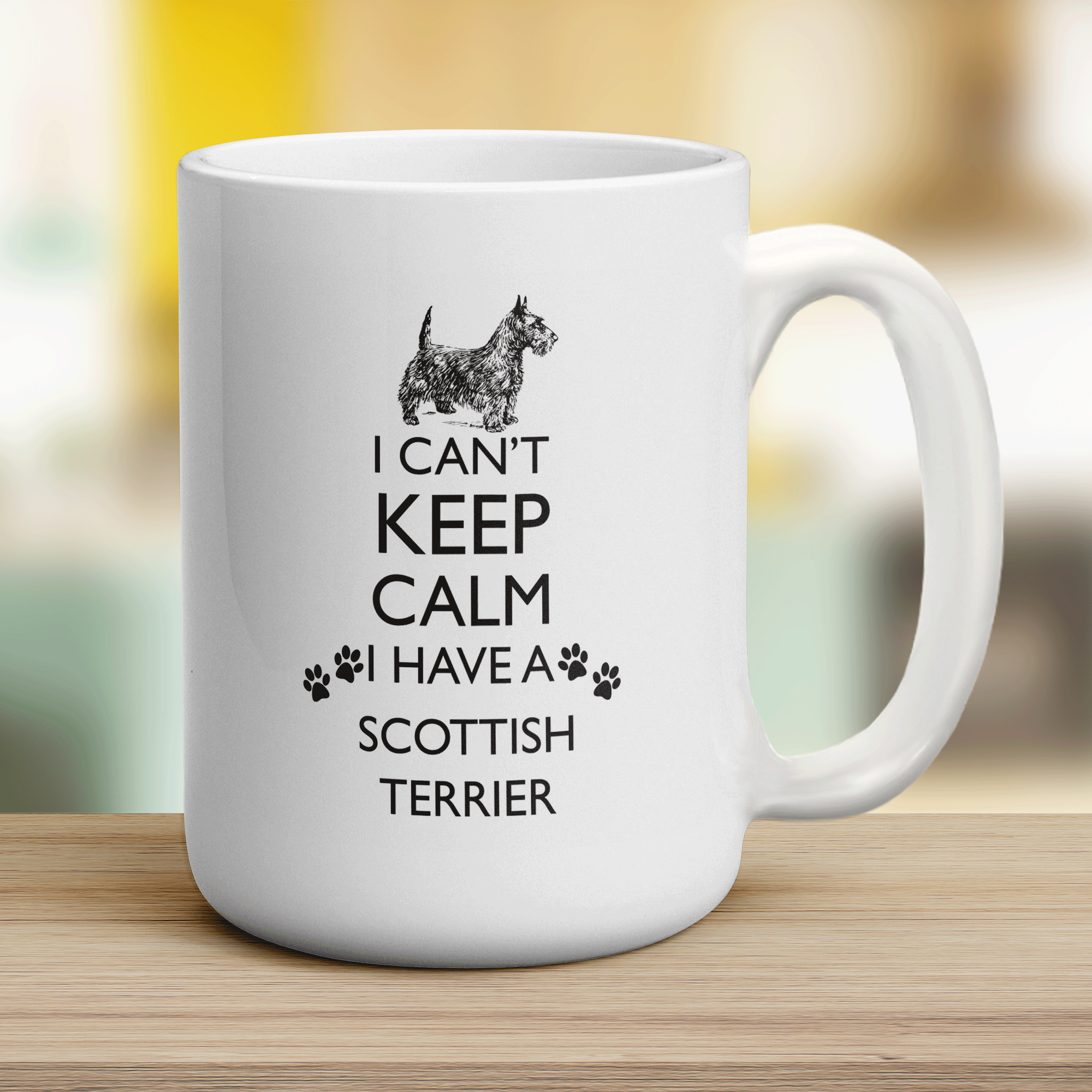 I Can't Keep Calm I Have a Scottish Terrier Mug - Jumbo 440ml (15oz) / White