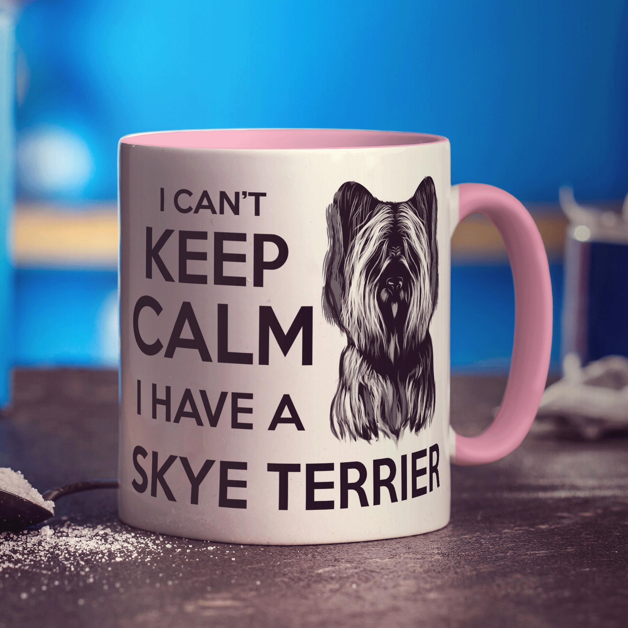 I Can't Keep Calm I Have A Skye Terrier Mug - Standard 330ml (11oz) / Pink