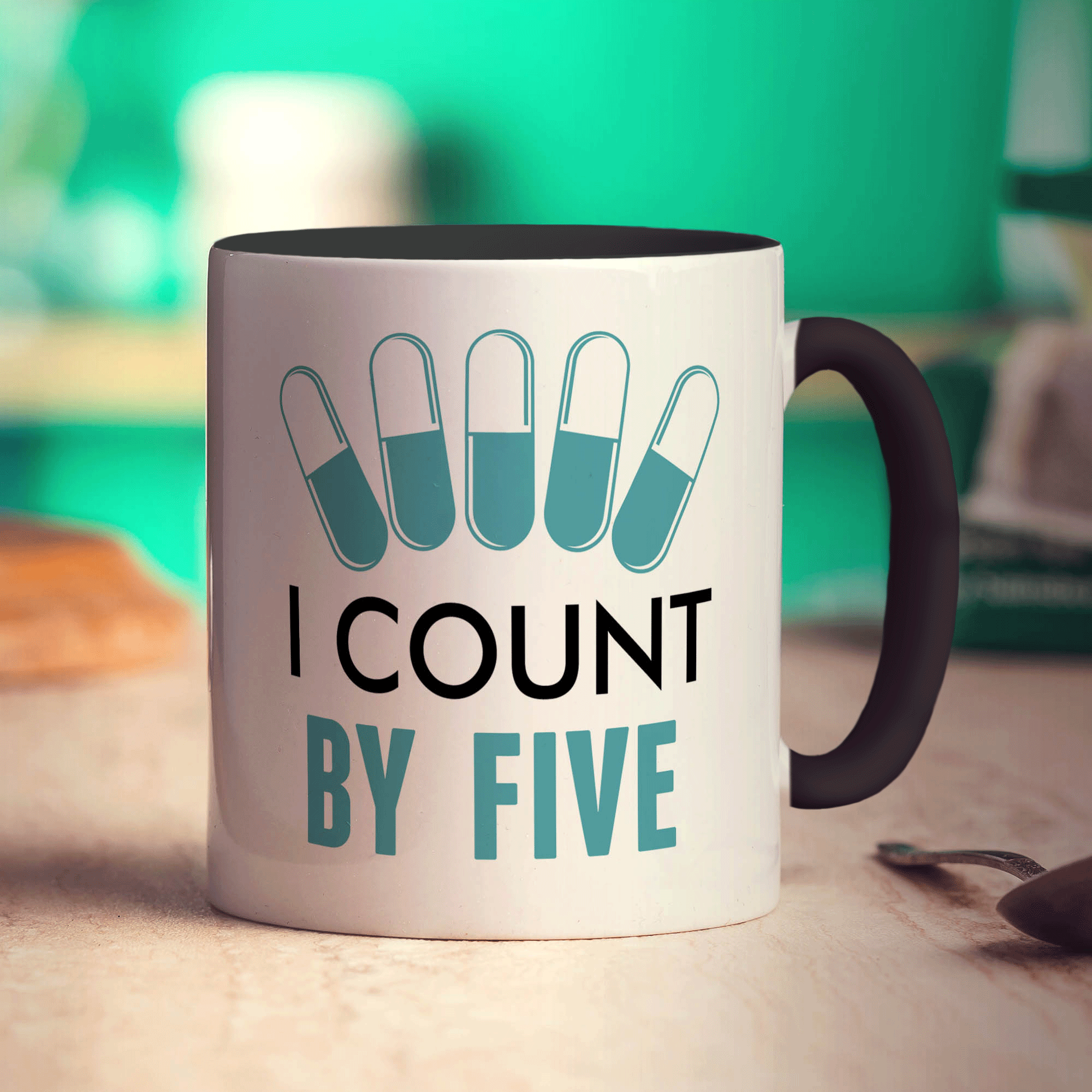 I Count By Five Mug