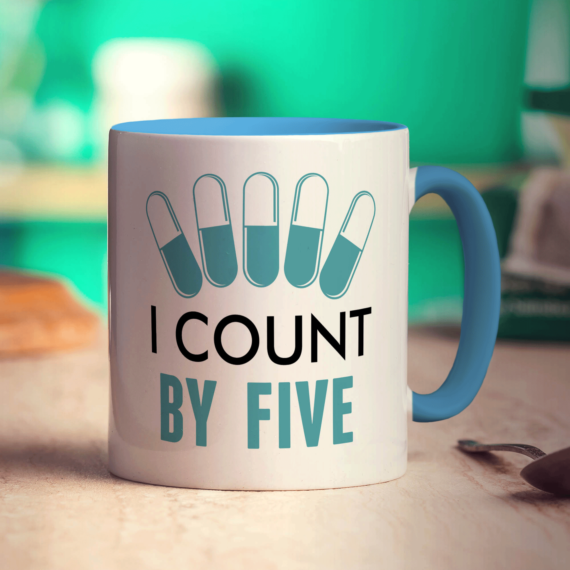 I Count By Five Mug