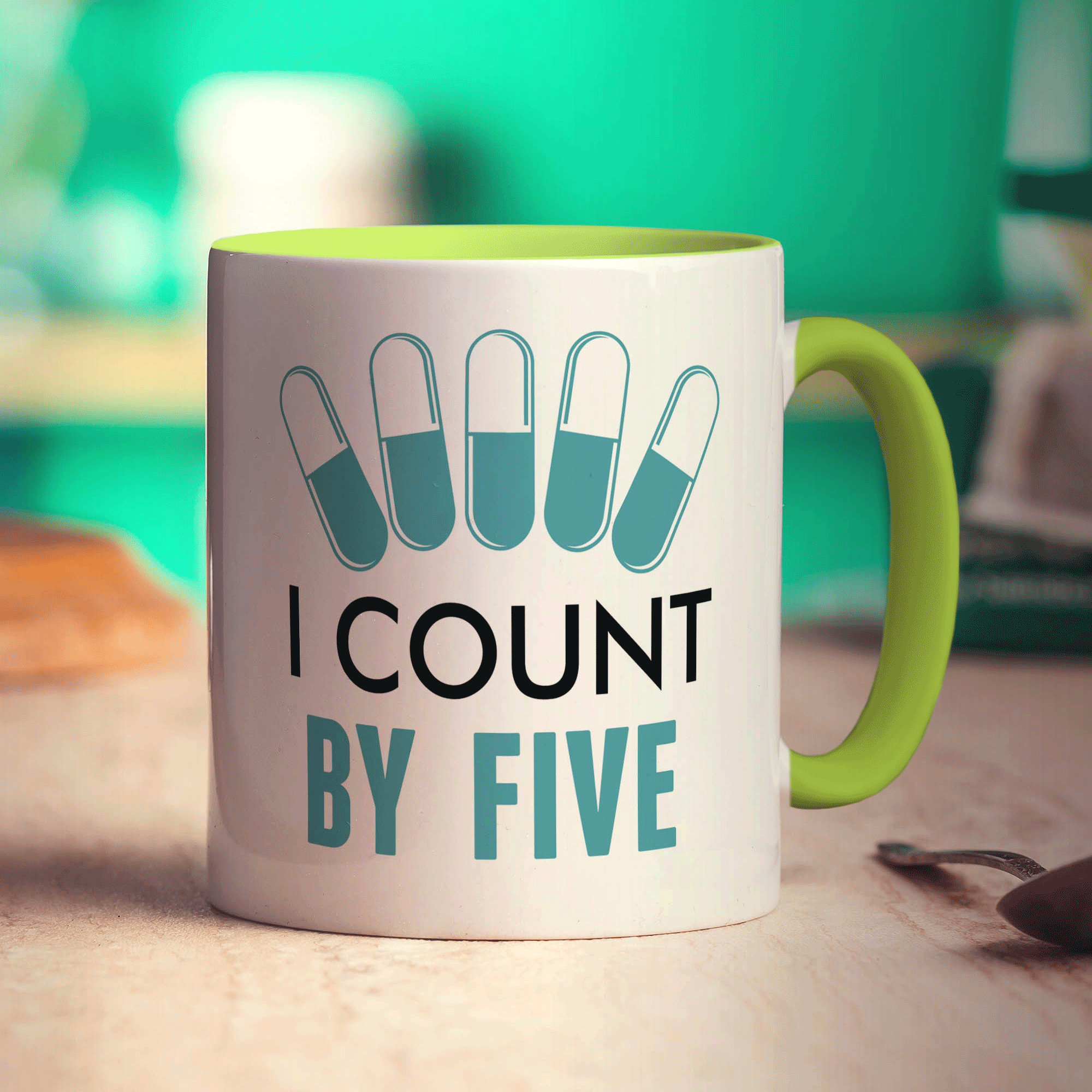 I Count By Five Mug
