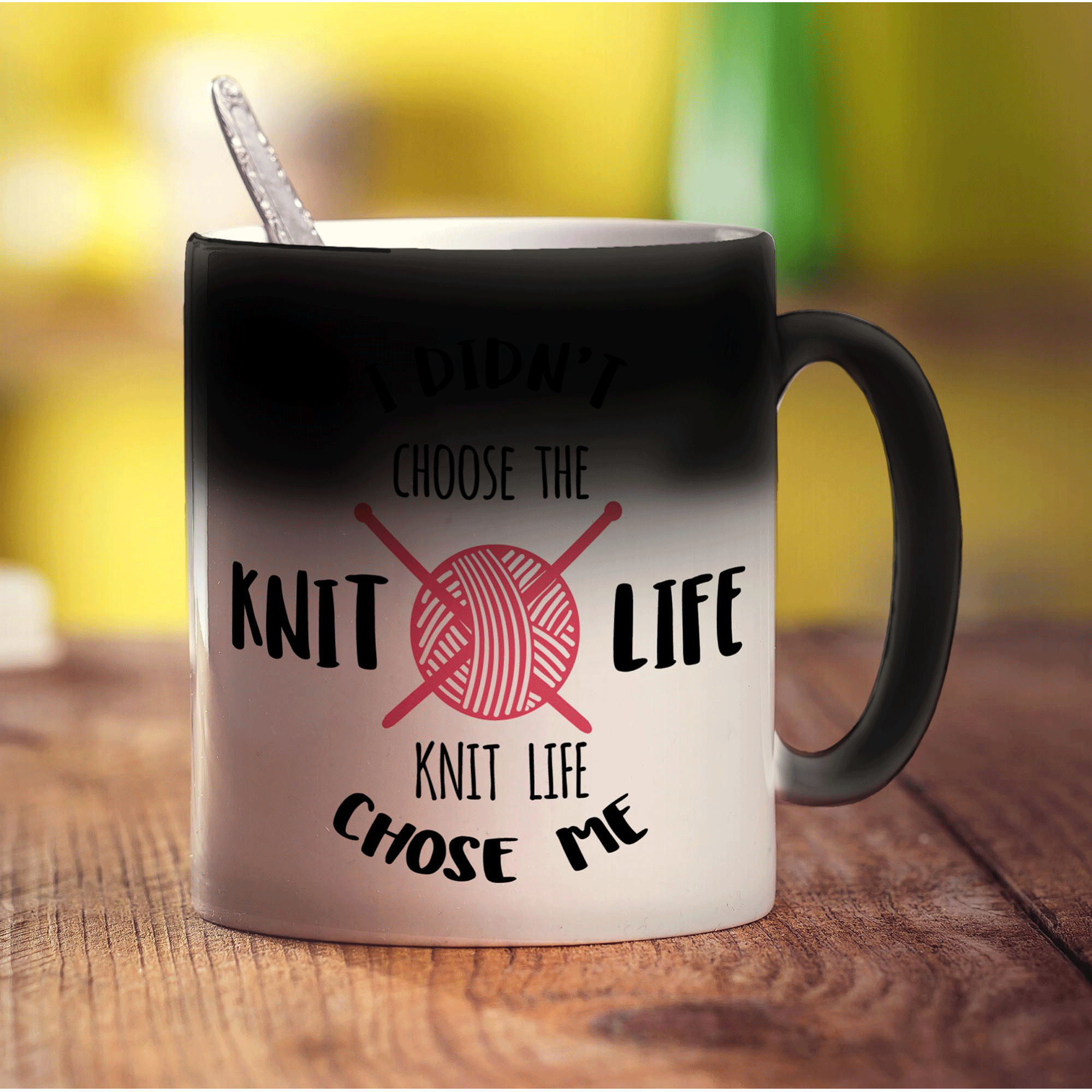 I Didn't Choose The Knit Life, The Knit Life Chose Me Mug - Standard 330ml (11oz) / Magic Mug