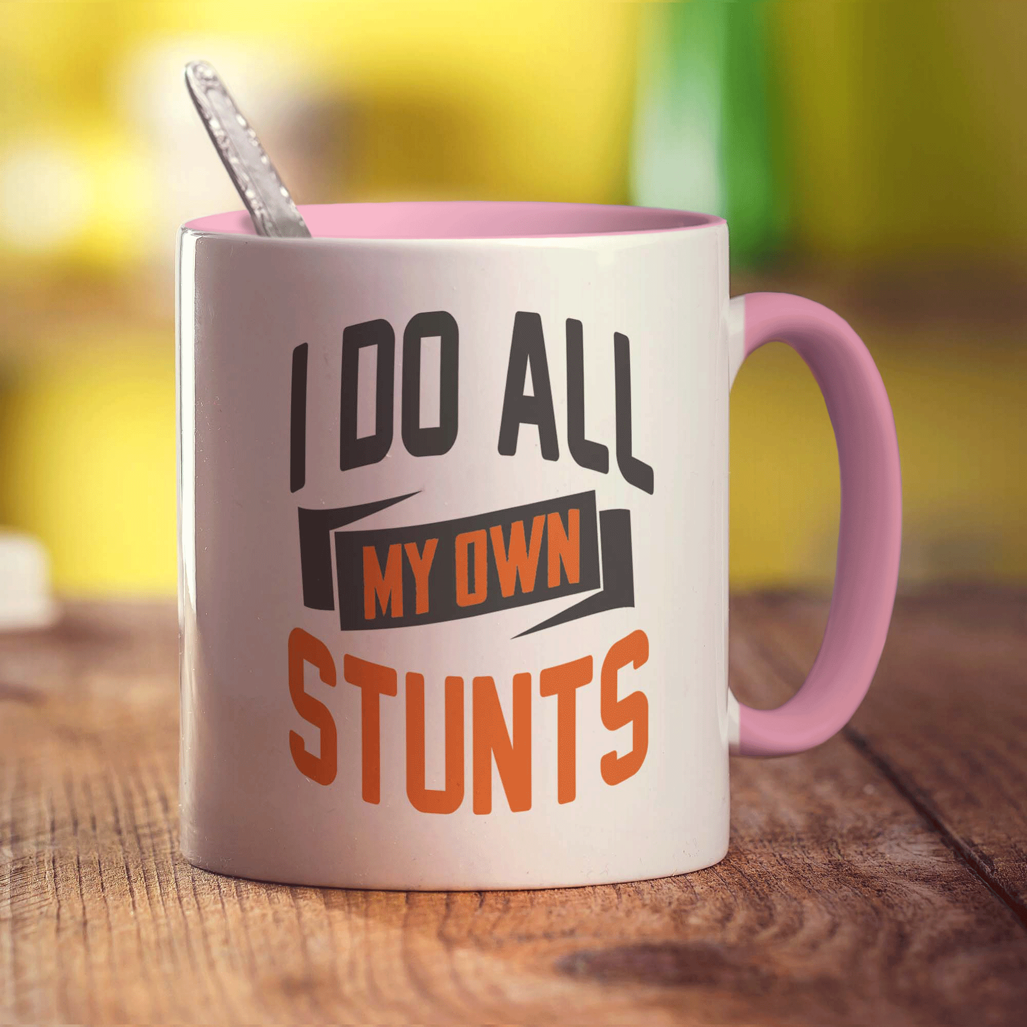 I Do All My Own Stunts Mug