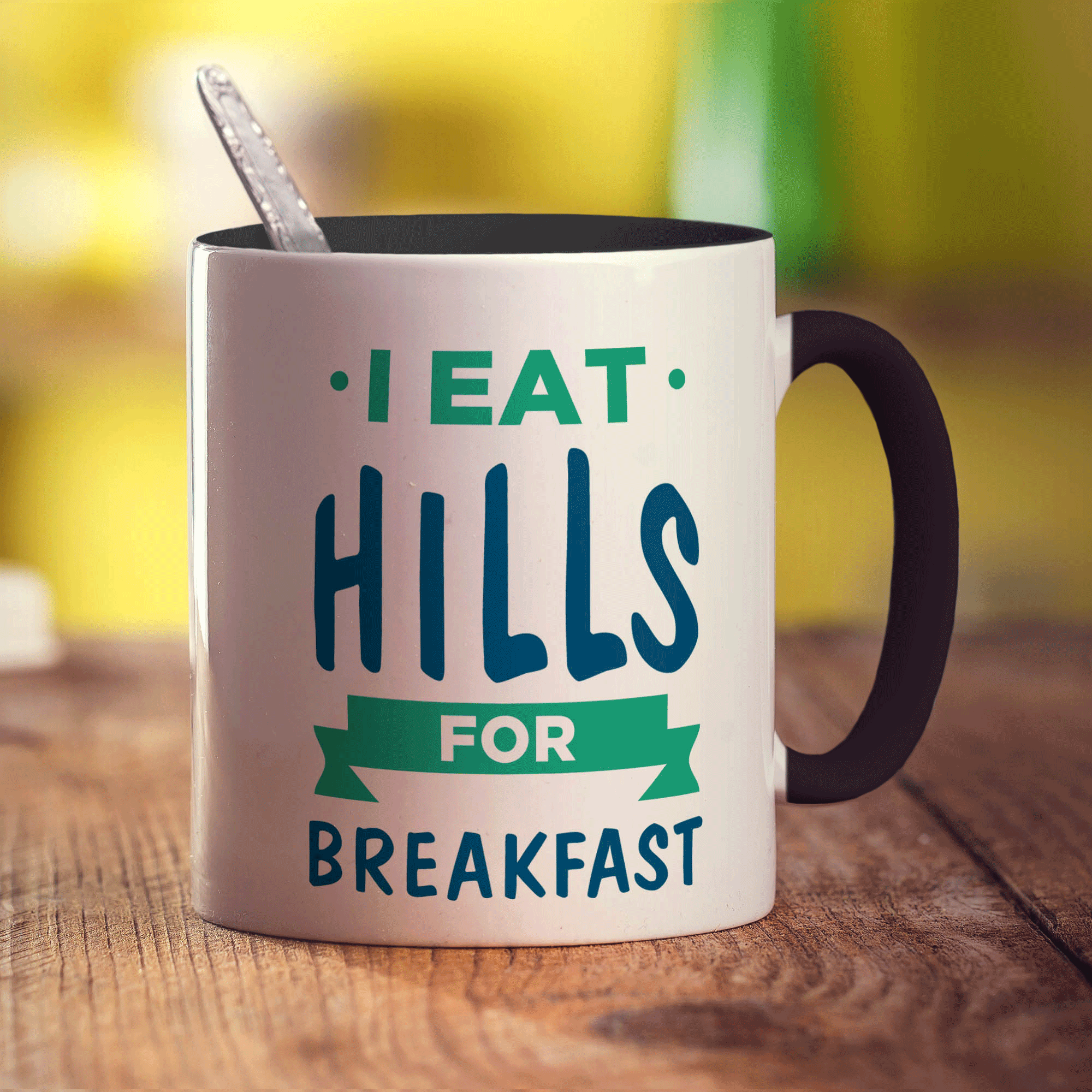 I Eat Hills for Breakfast Mug