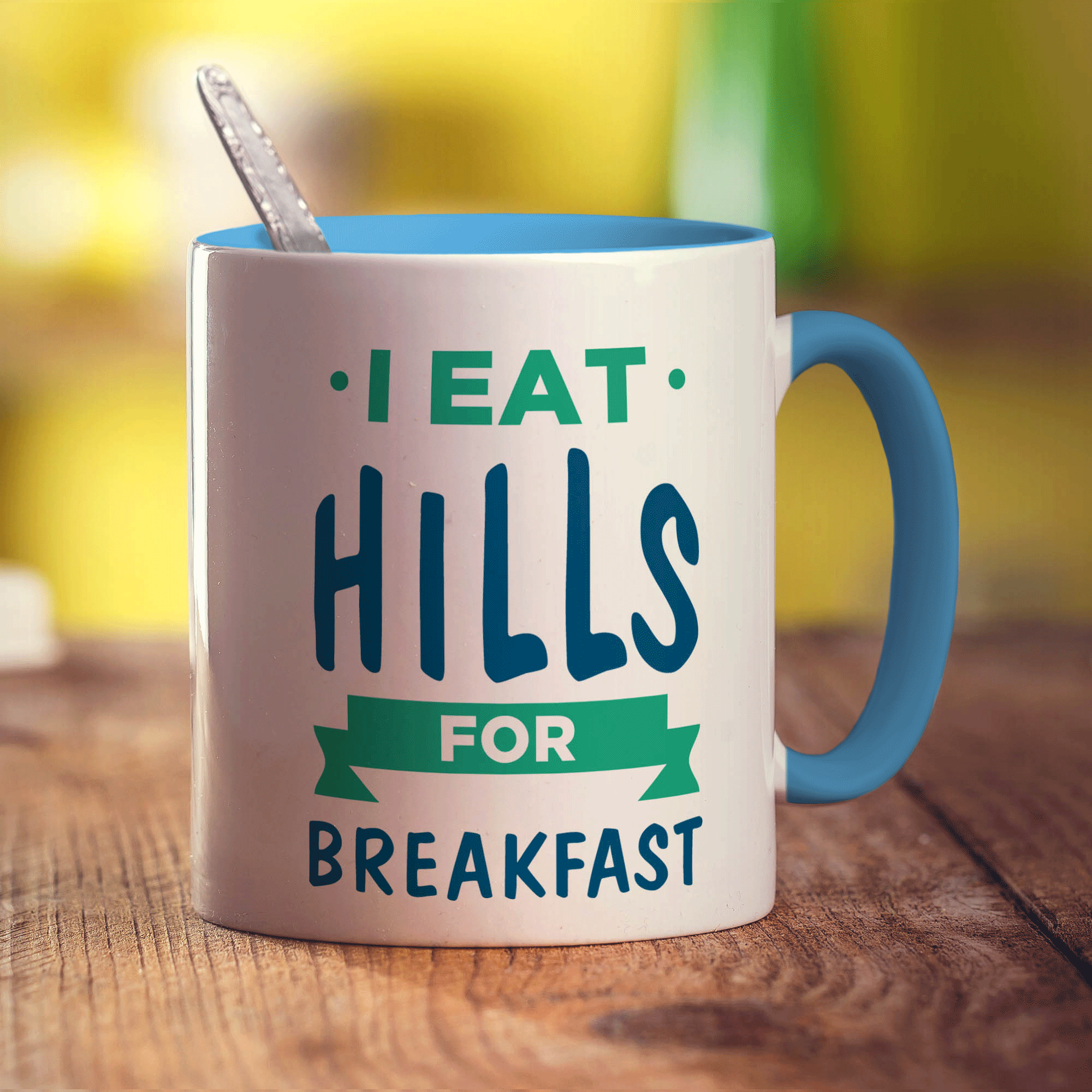 I Eat Hills for Breakfast Mug