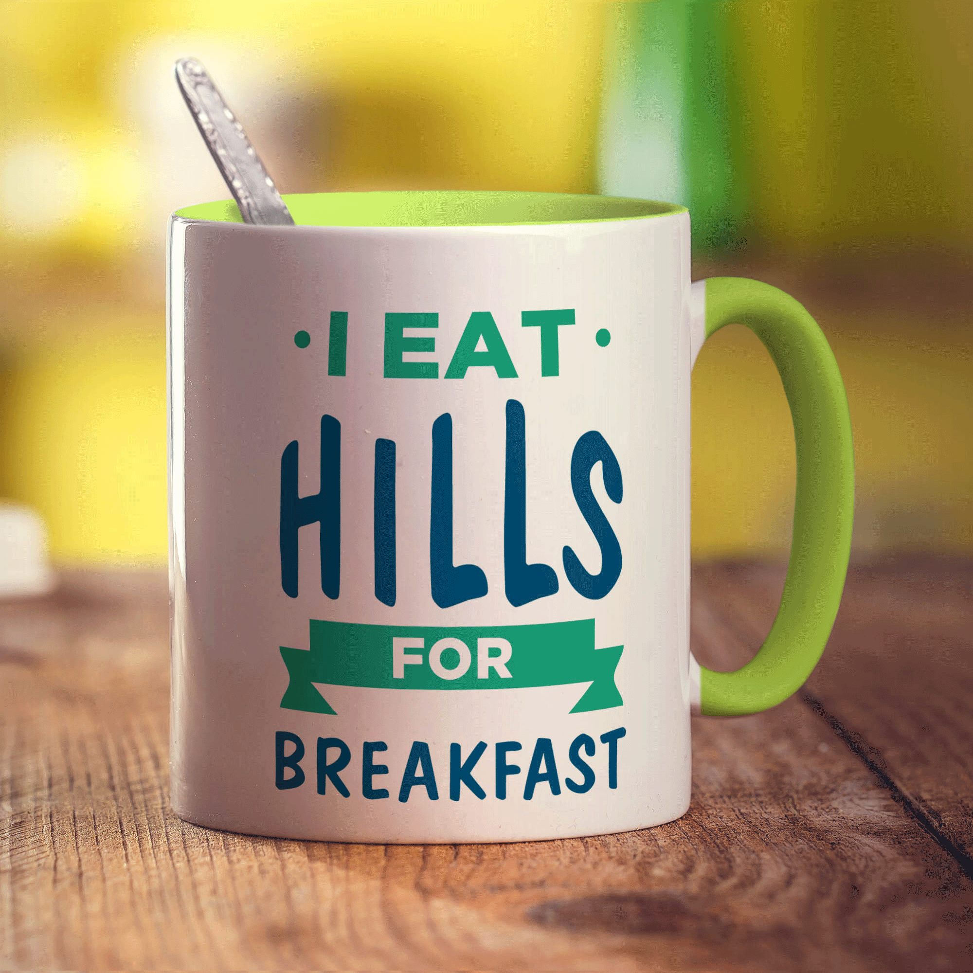I Eat Hills for Breakfast Mug