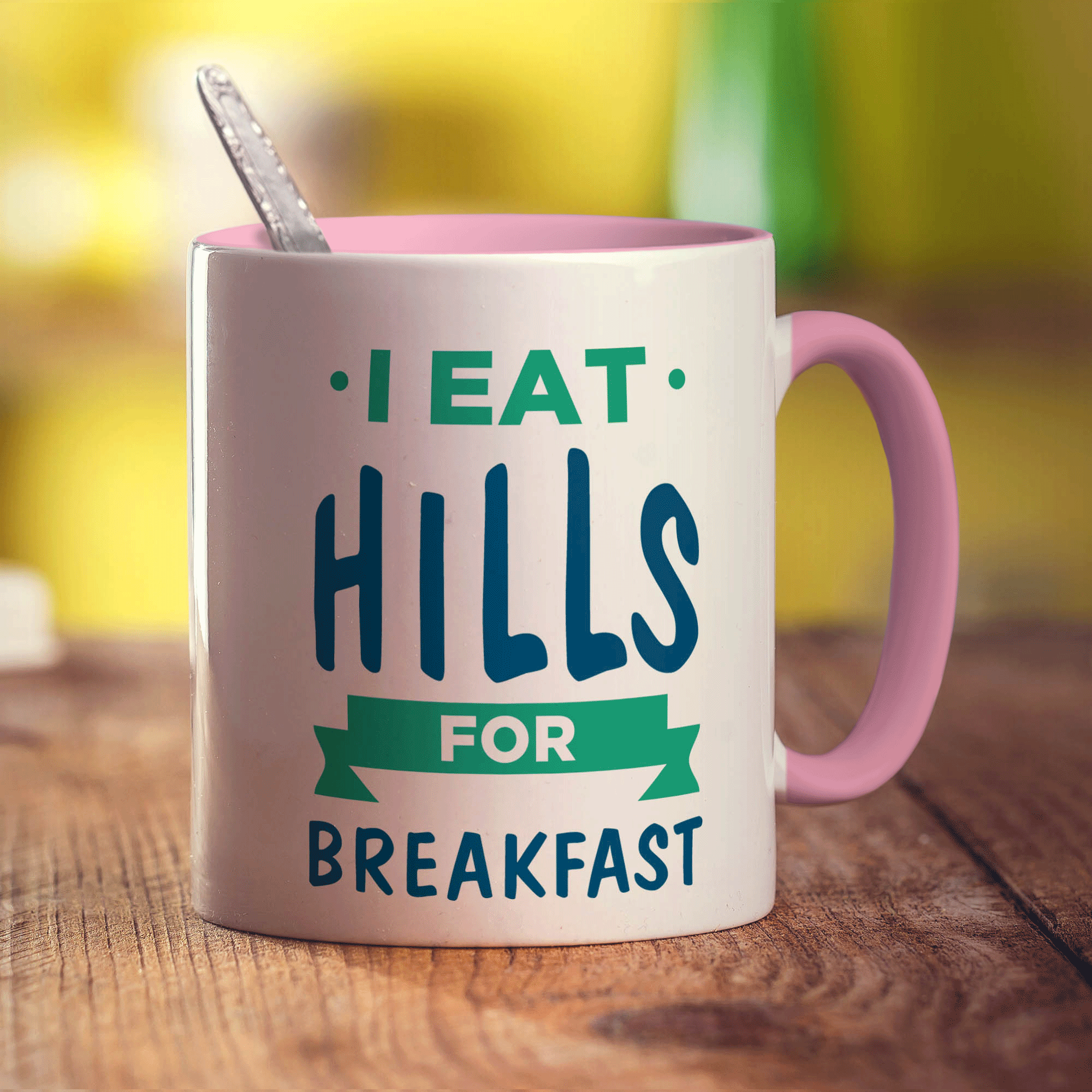 I Eat Hills for Breakfast Mug