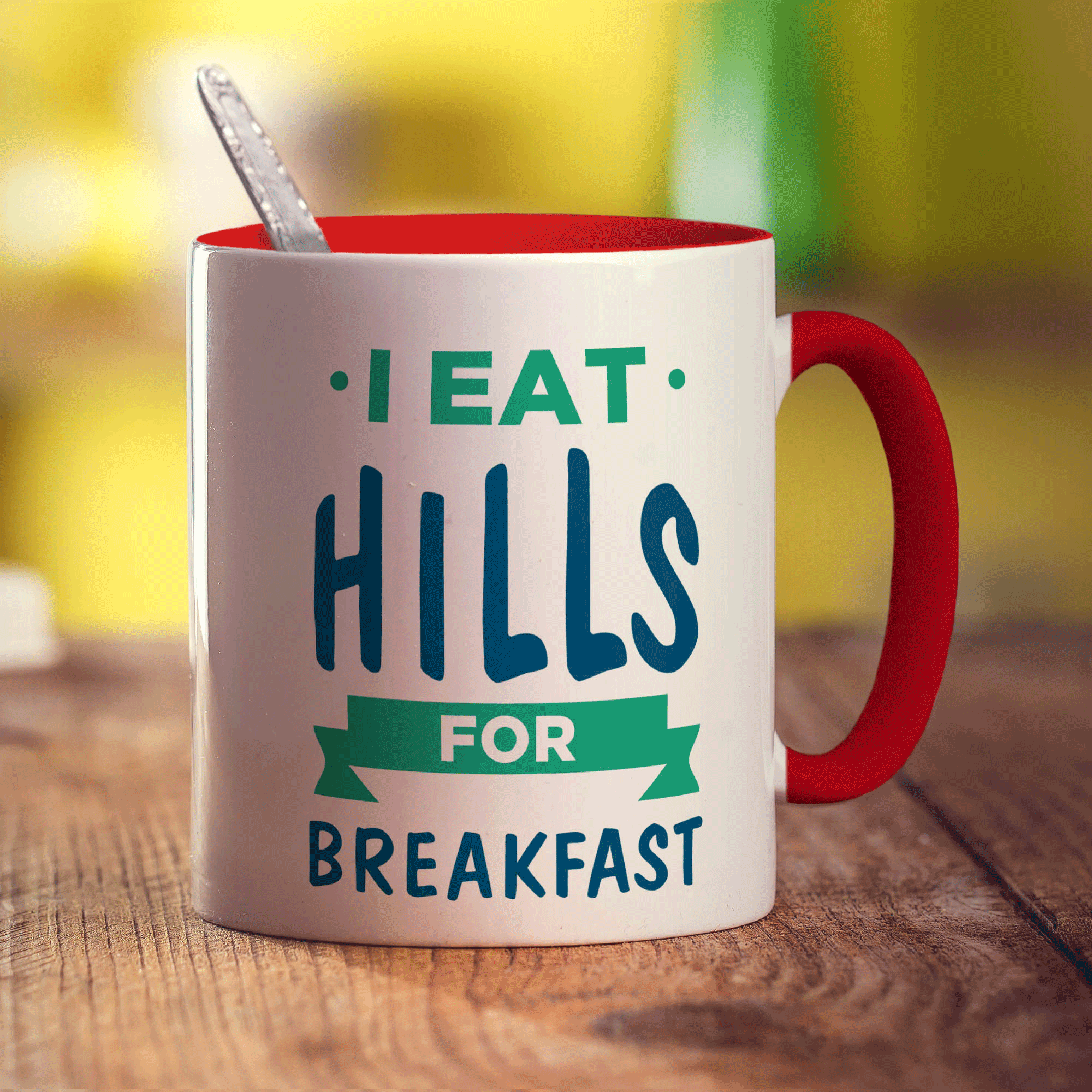 I Eat Hills for Breakfast Mug