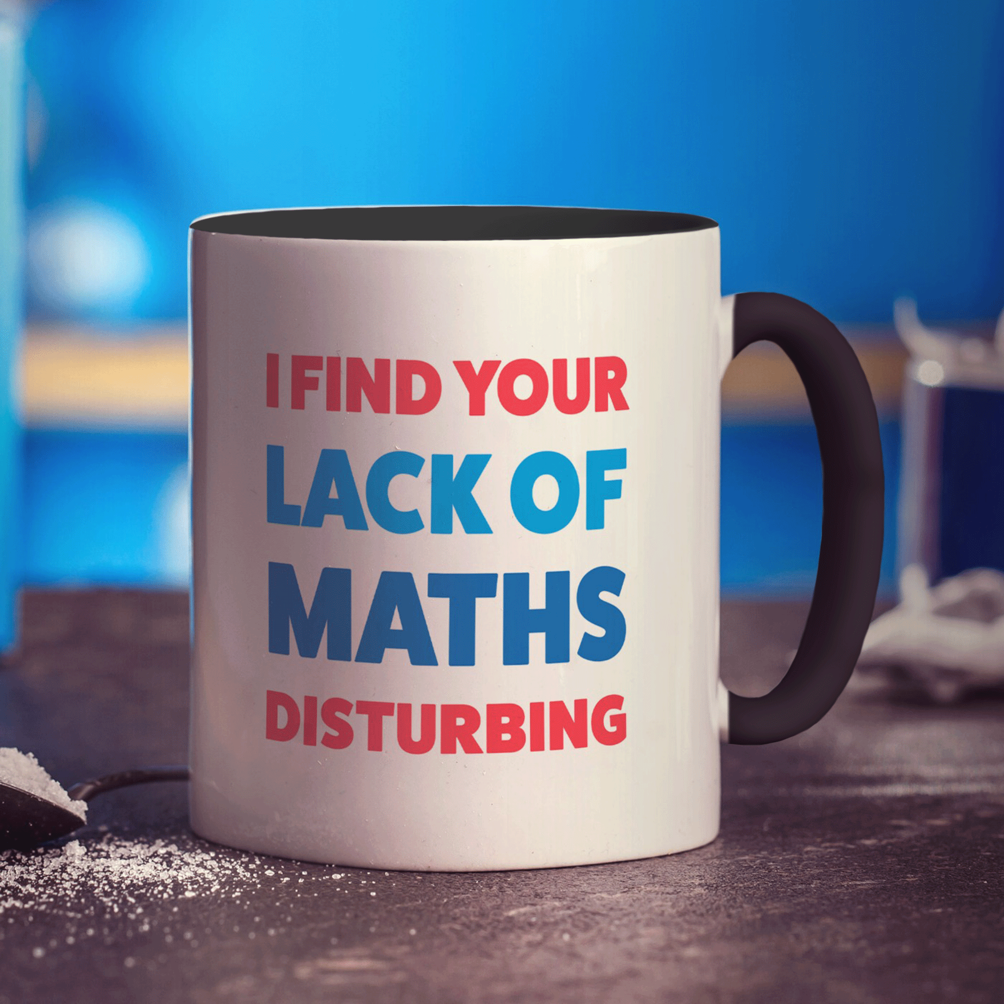 I Find Your Lack of Maths Disturbing Mug - Standard 330ml (11oz) / Black