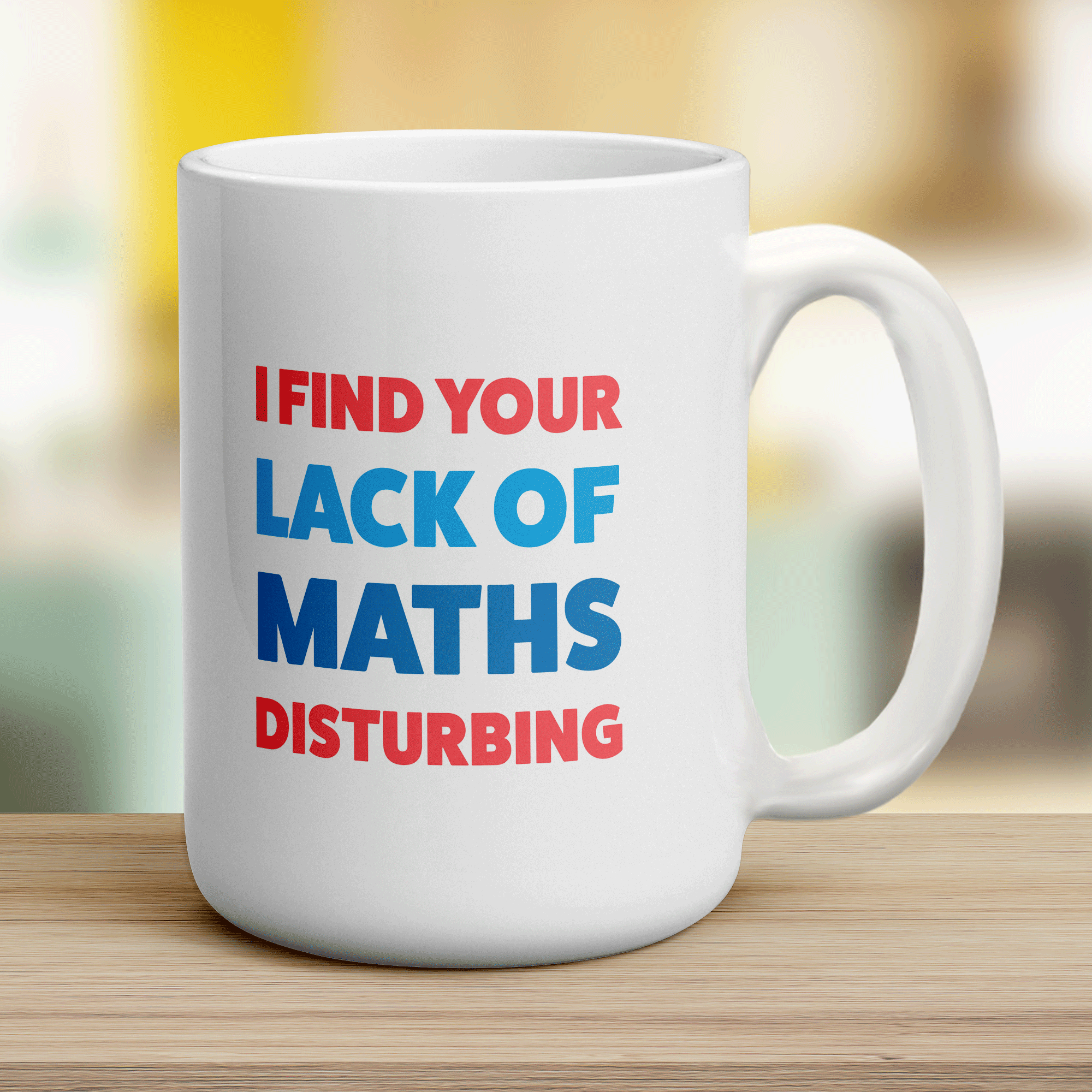 I Find Your Lack of Maths Disturbing Mug - Jumbo 440ml (15oz) / White