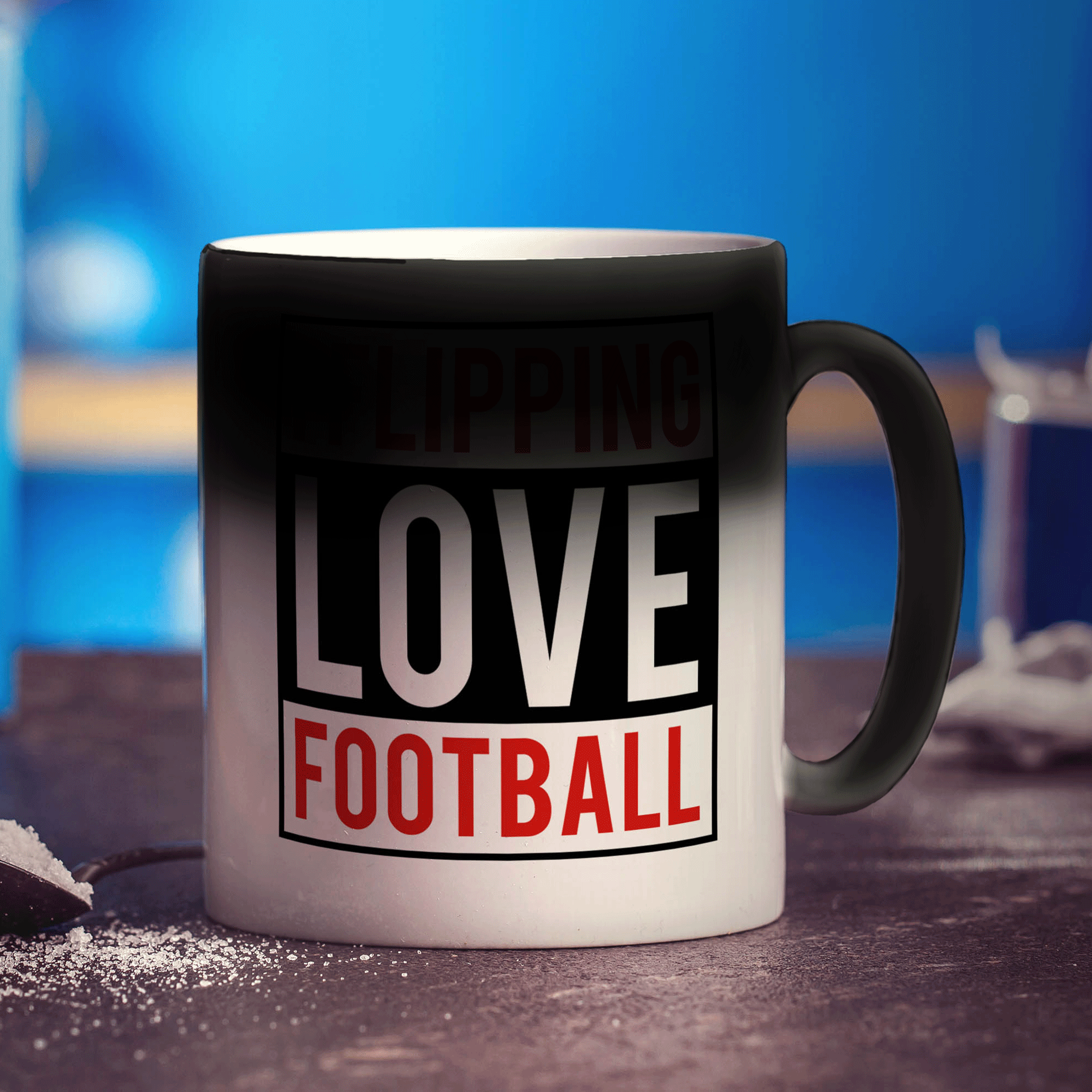 I Flipping Love Football Mug