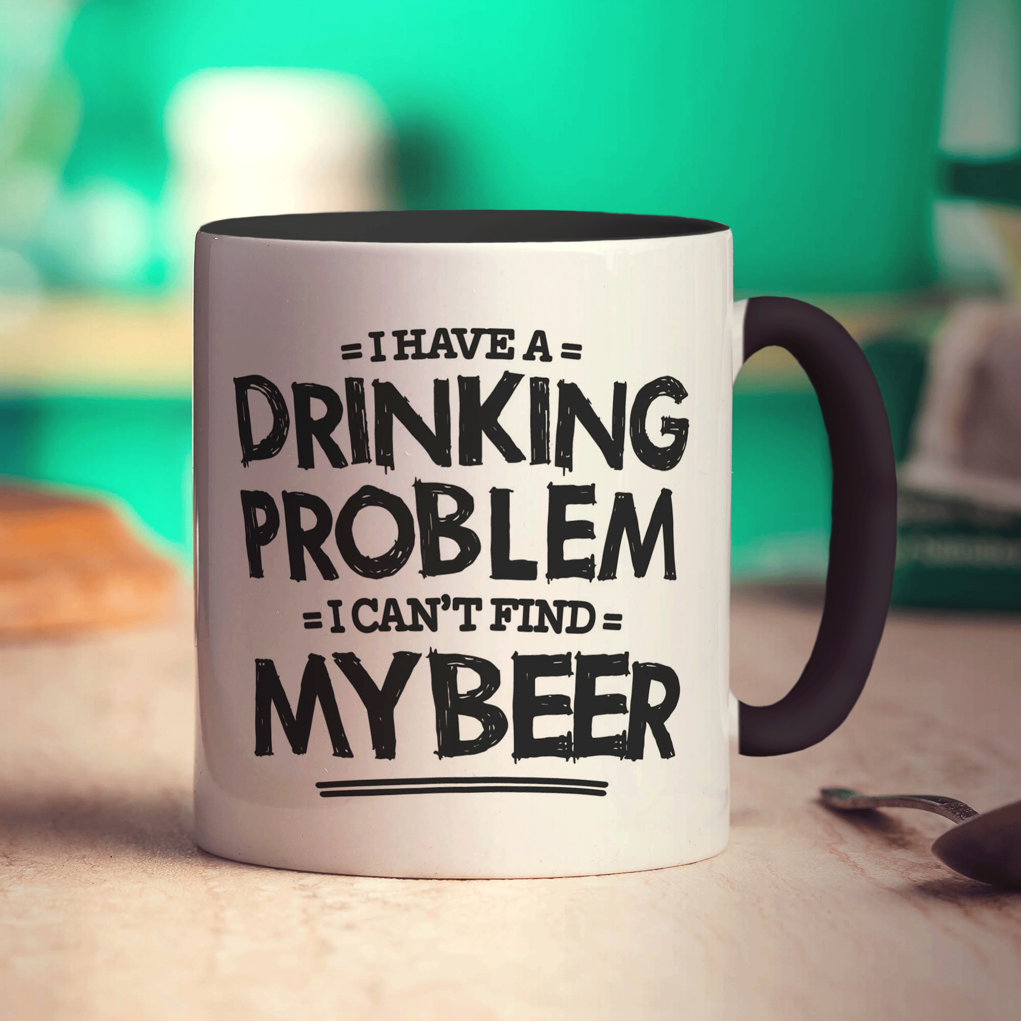 I Have a Drinking Problem I Can't Find My Beer Mug - Standard 330ml (11oz) / Black