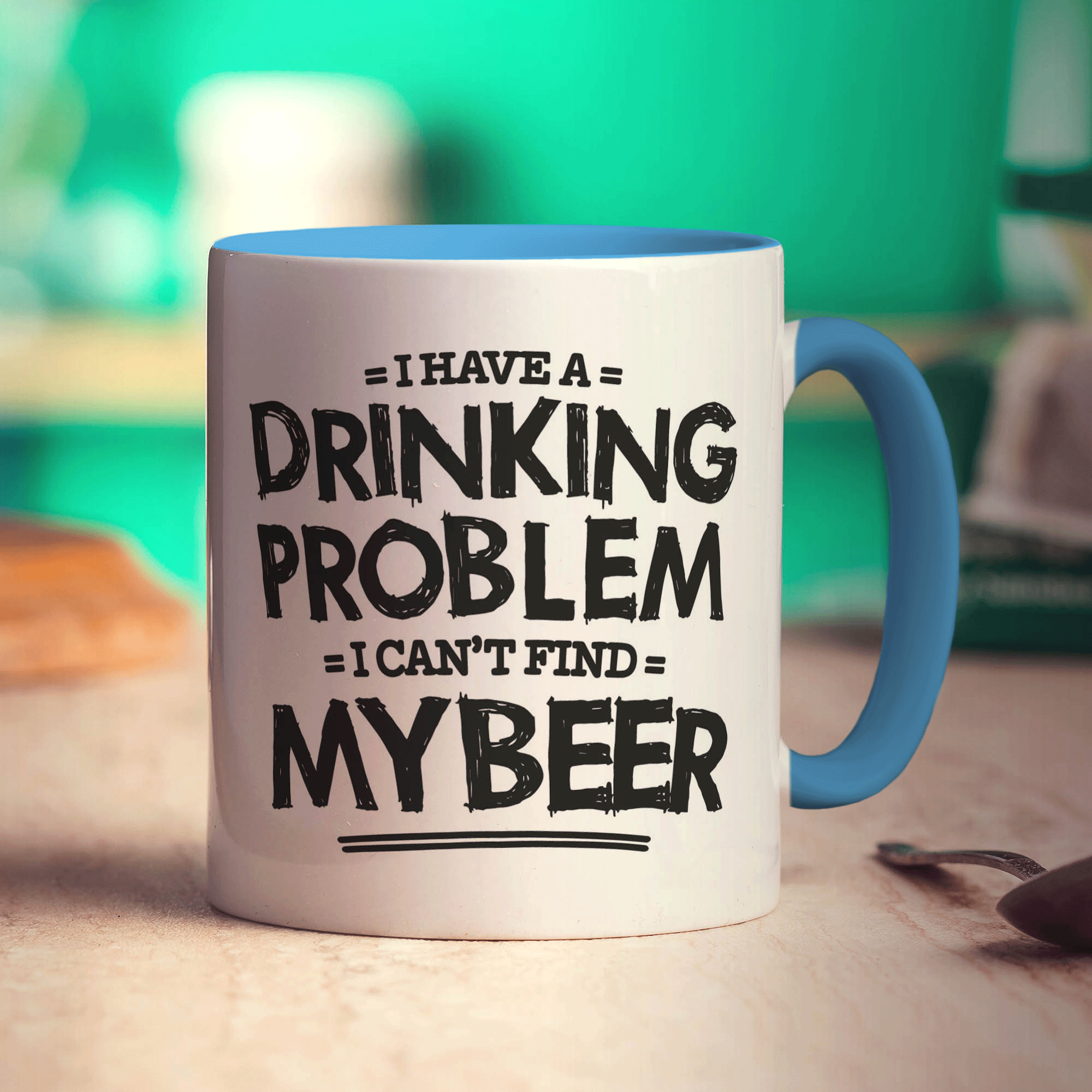 I Have a Drinking Problem I Can't Find My Beer Mug - Standard 330ml (11oz) / Blue
