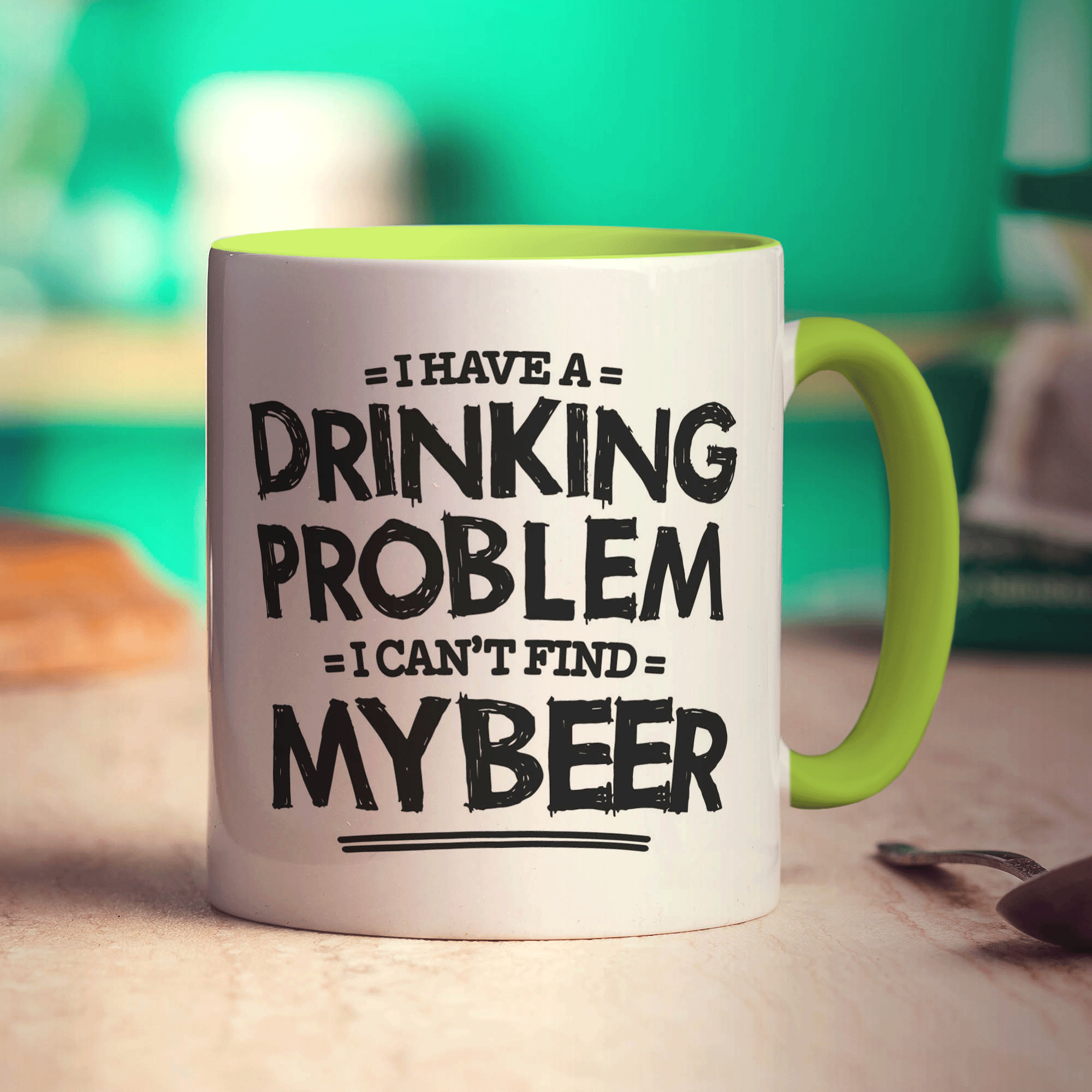 I Have a Drinking Problem I Can't Find My Beer Mug - Standard 330ml (11oz) / Green