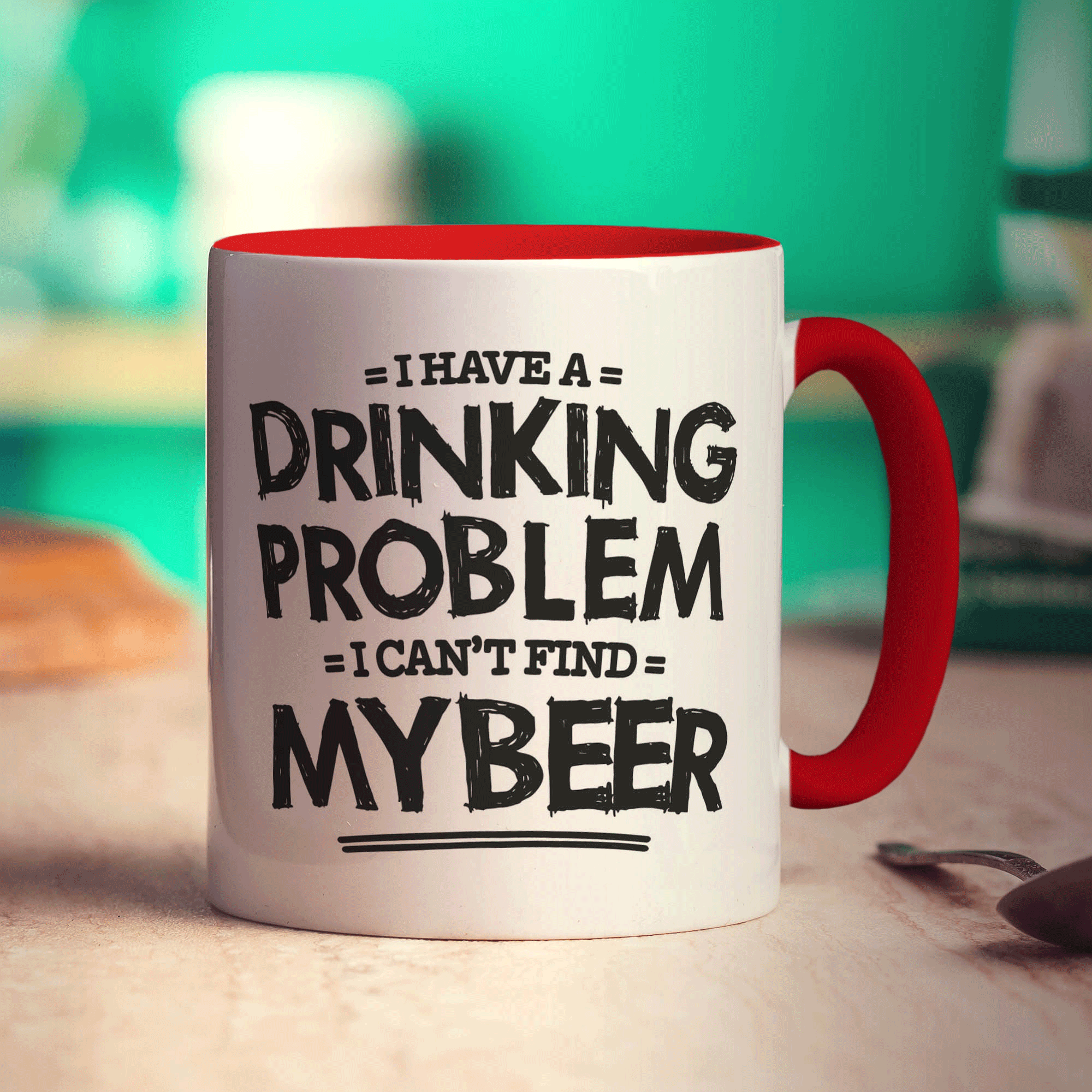I Have a Drinking Problem I Can't Find My Beer Mug - Standard 330ml (11oz) / Red