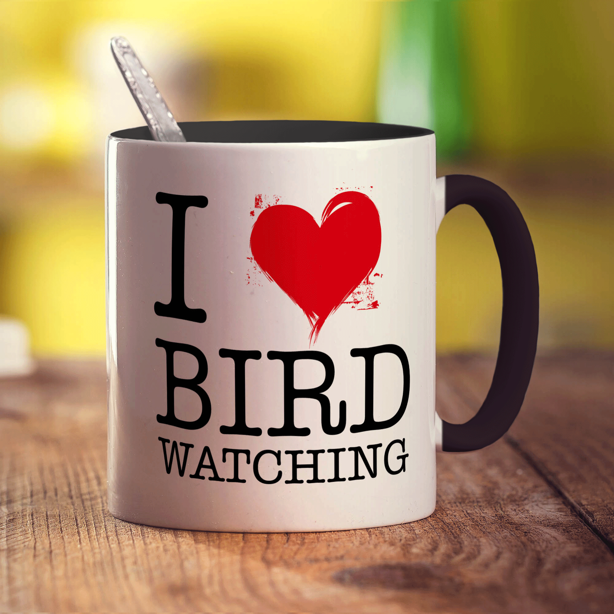 I Heart Bird Watching Mug