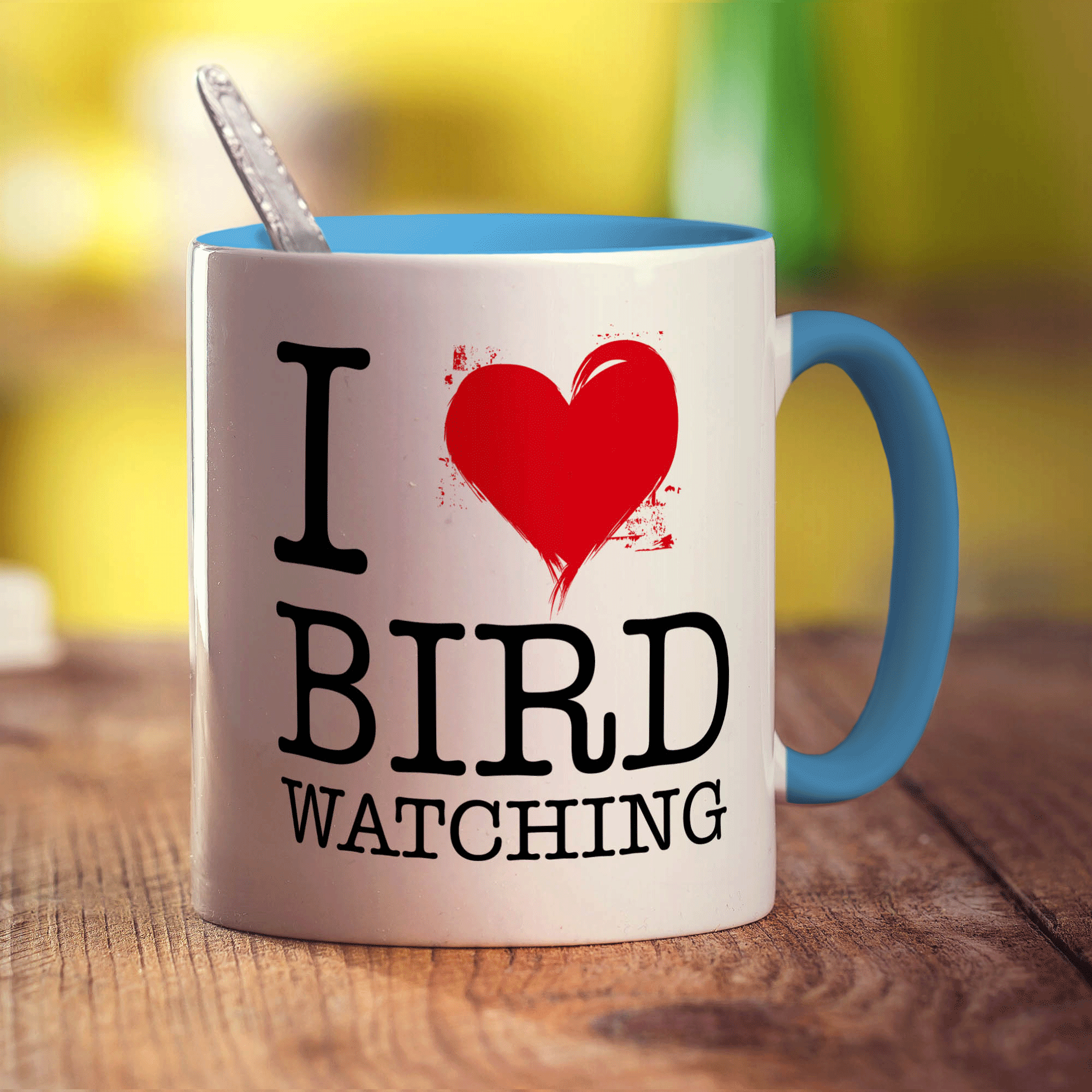I Heart Bird Watching Mug