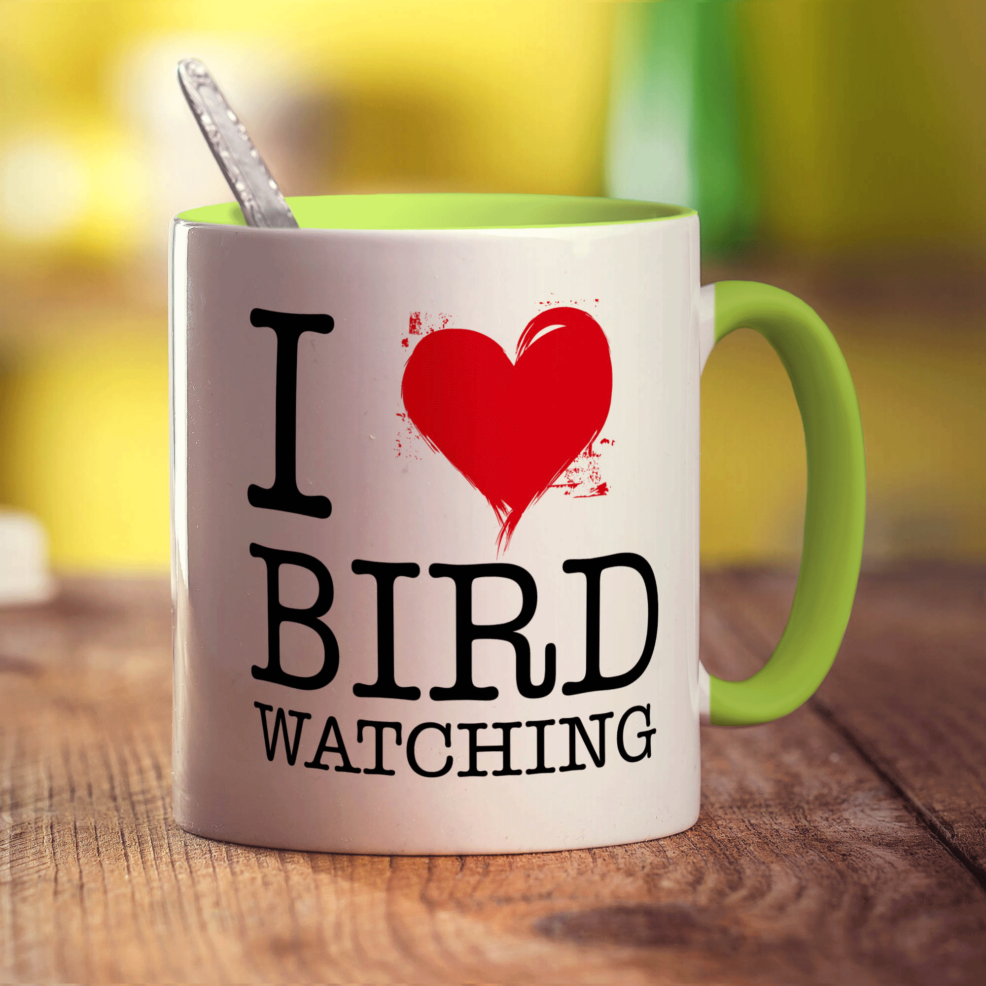 I Heart Bird Watching Mug