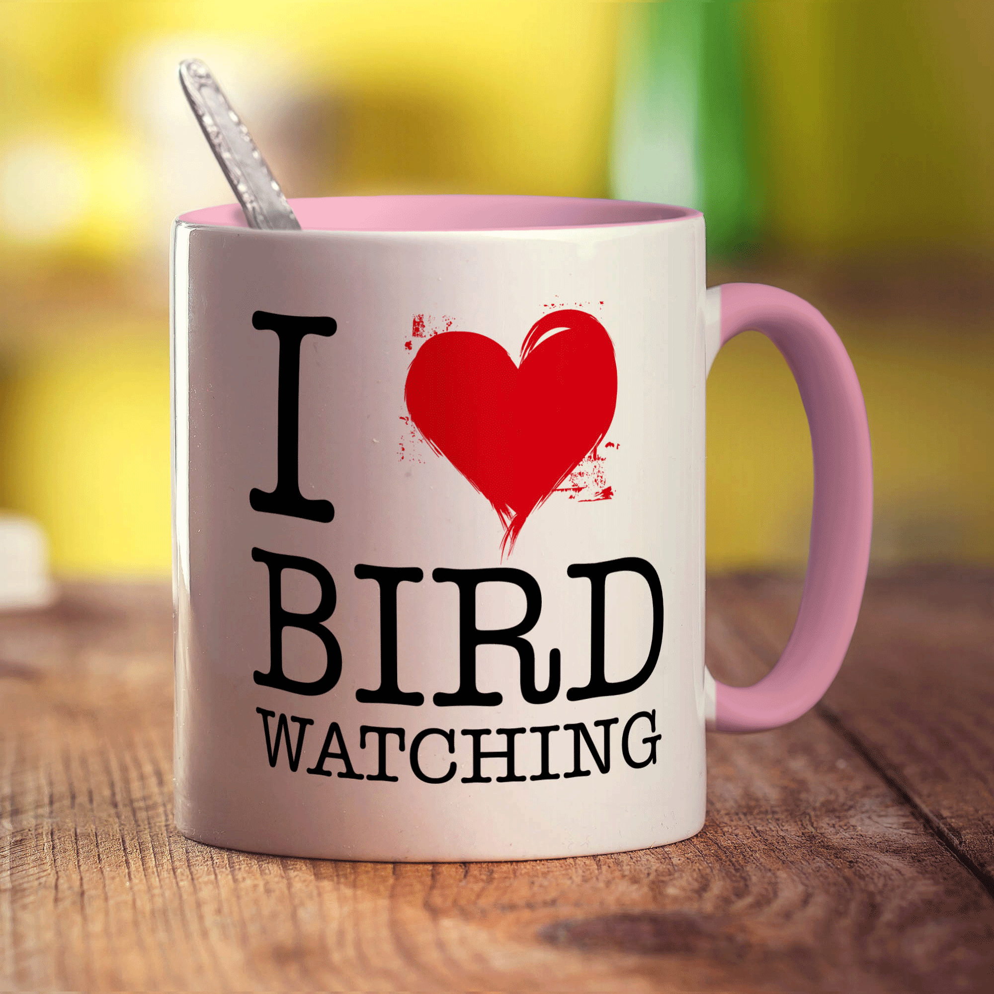 I Heart Bird Watching Mug