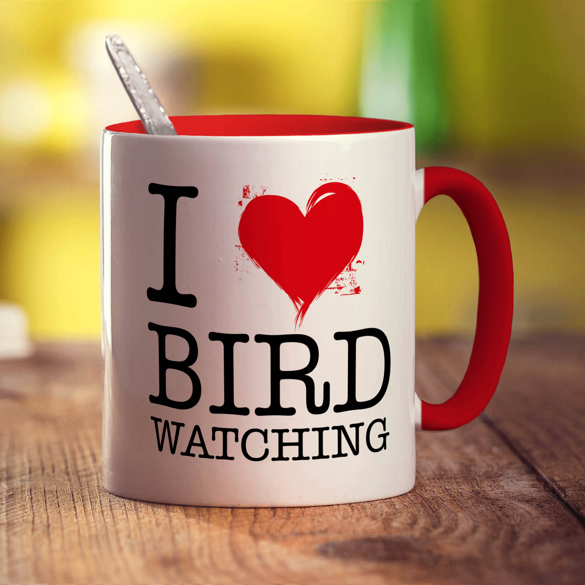 I Heart Bird Watching Mug