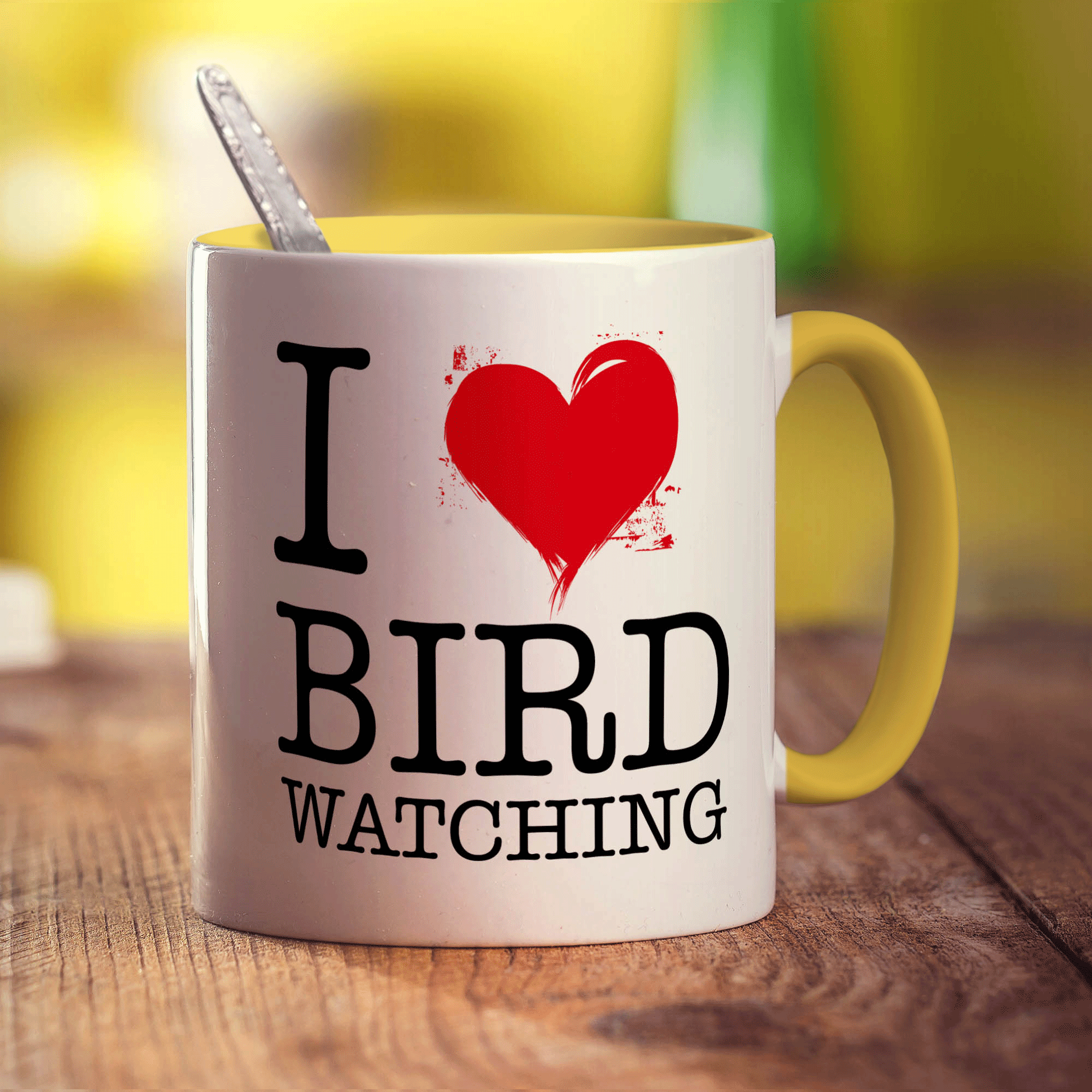 I Heart Bird Watching Mug