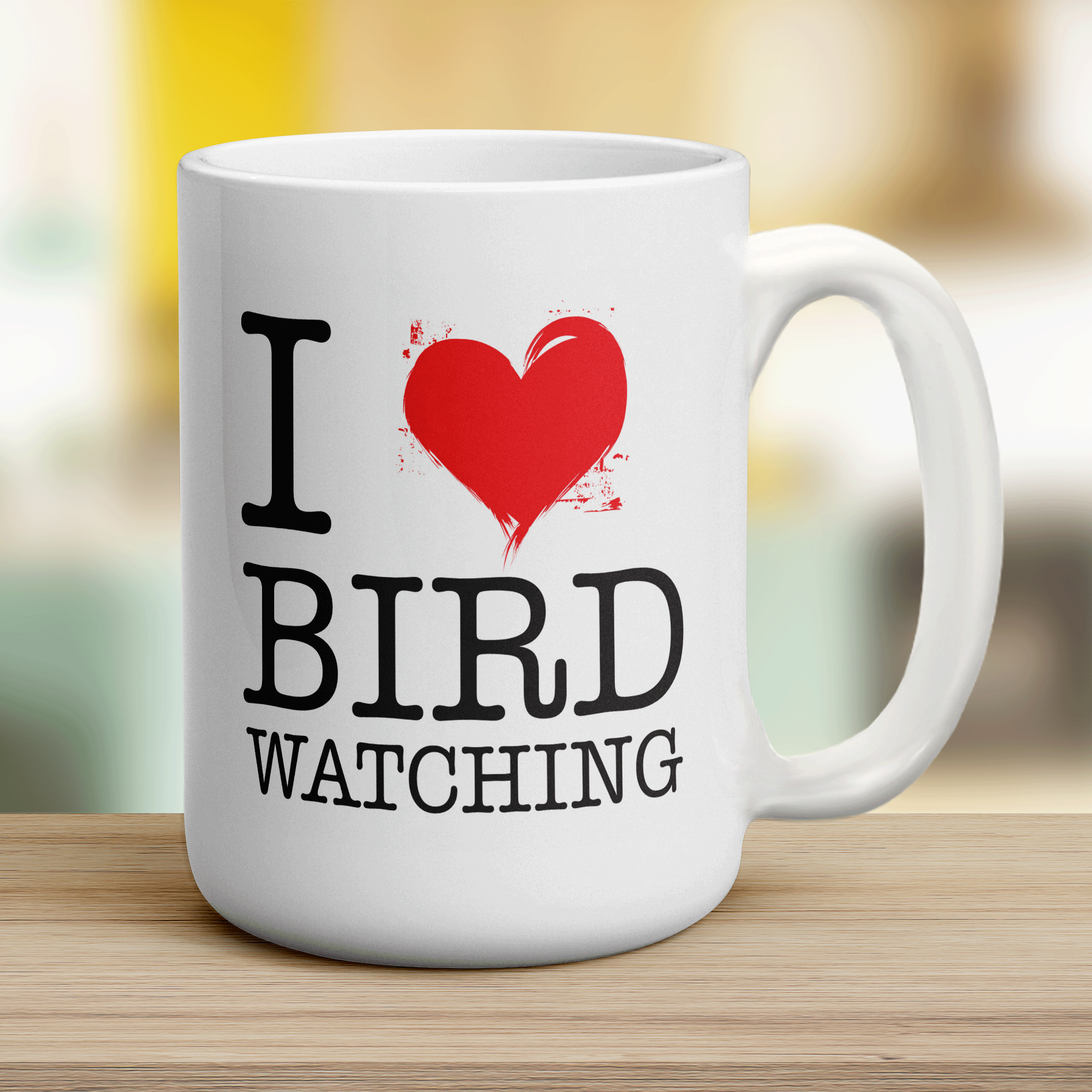 I Heart Bird Watching Mug