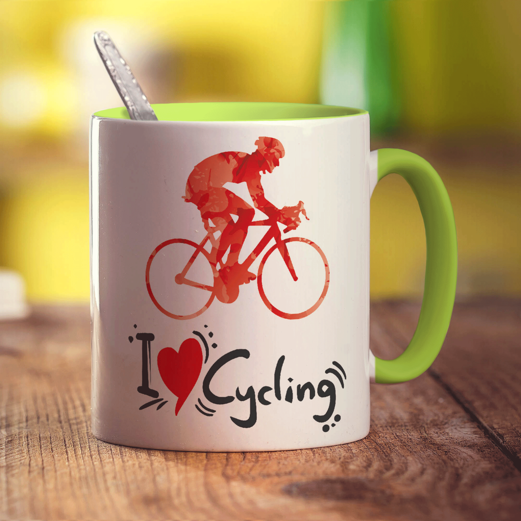 I Heart Cycling Mug