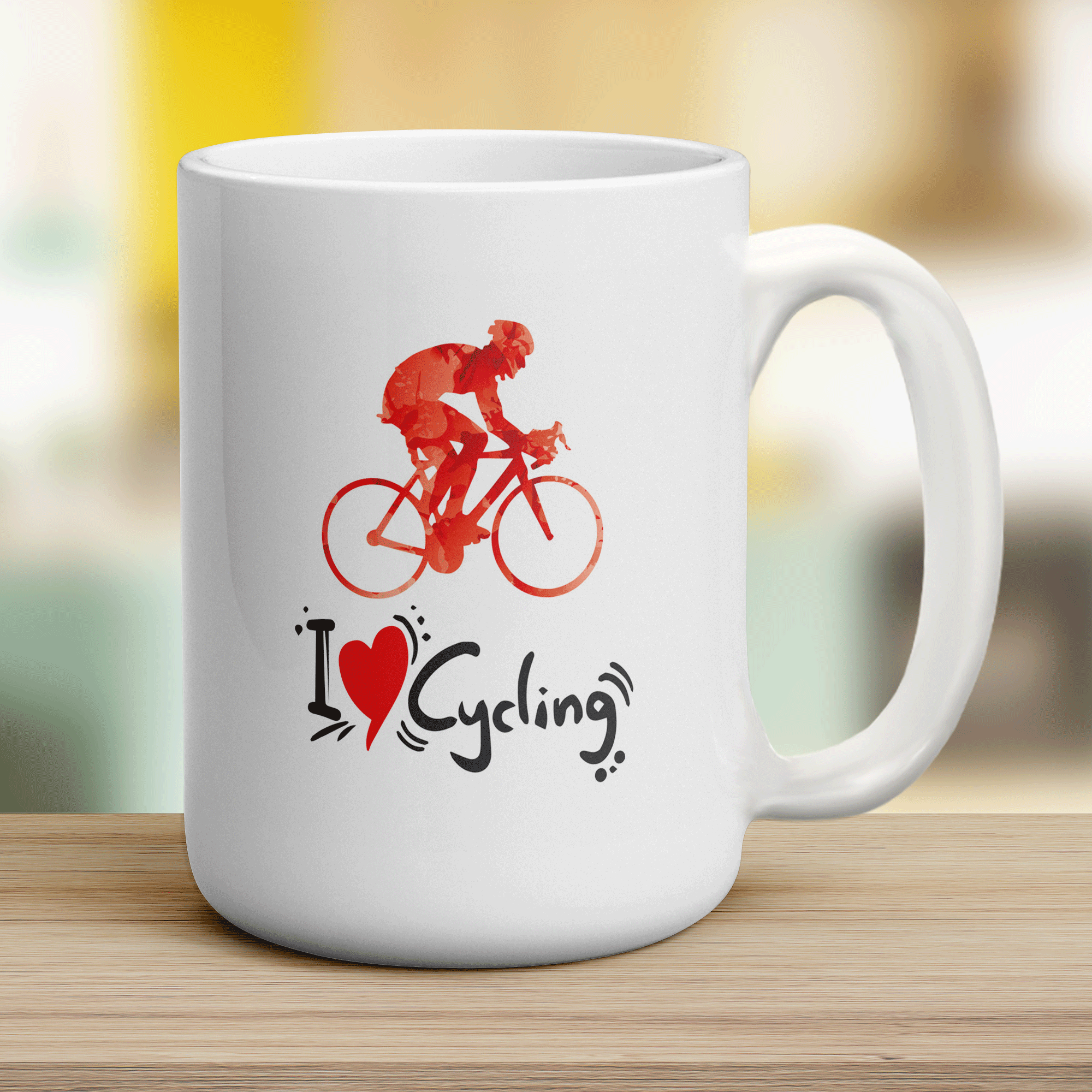I Heart Cycling Mug
