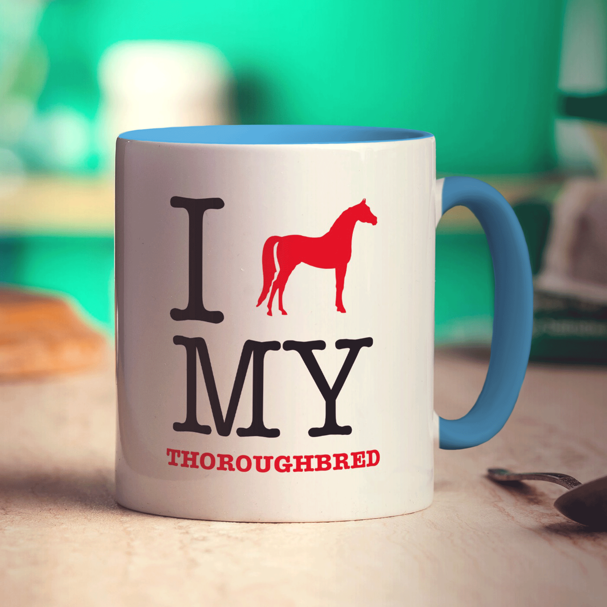 I Heart My Thoroughbred Mug