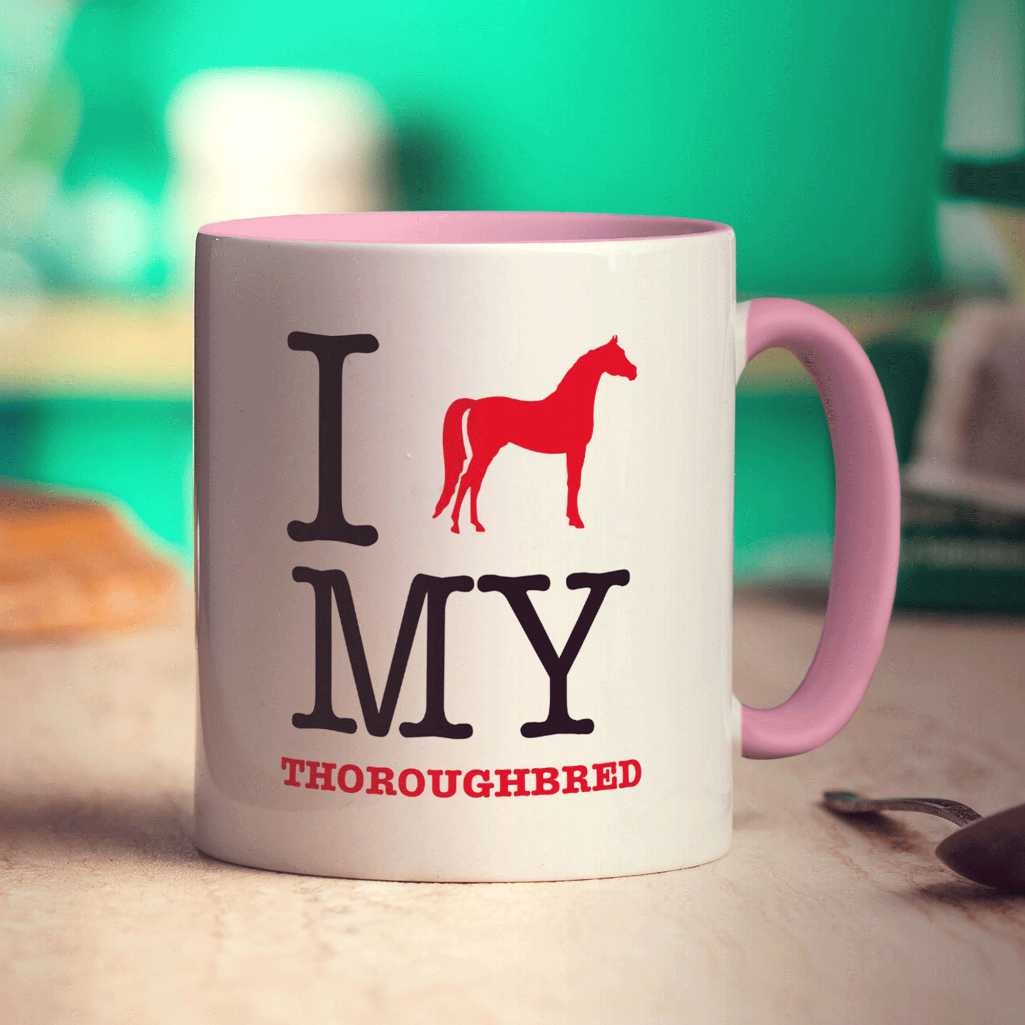 I Heart My Thoroughbred Mug