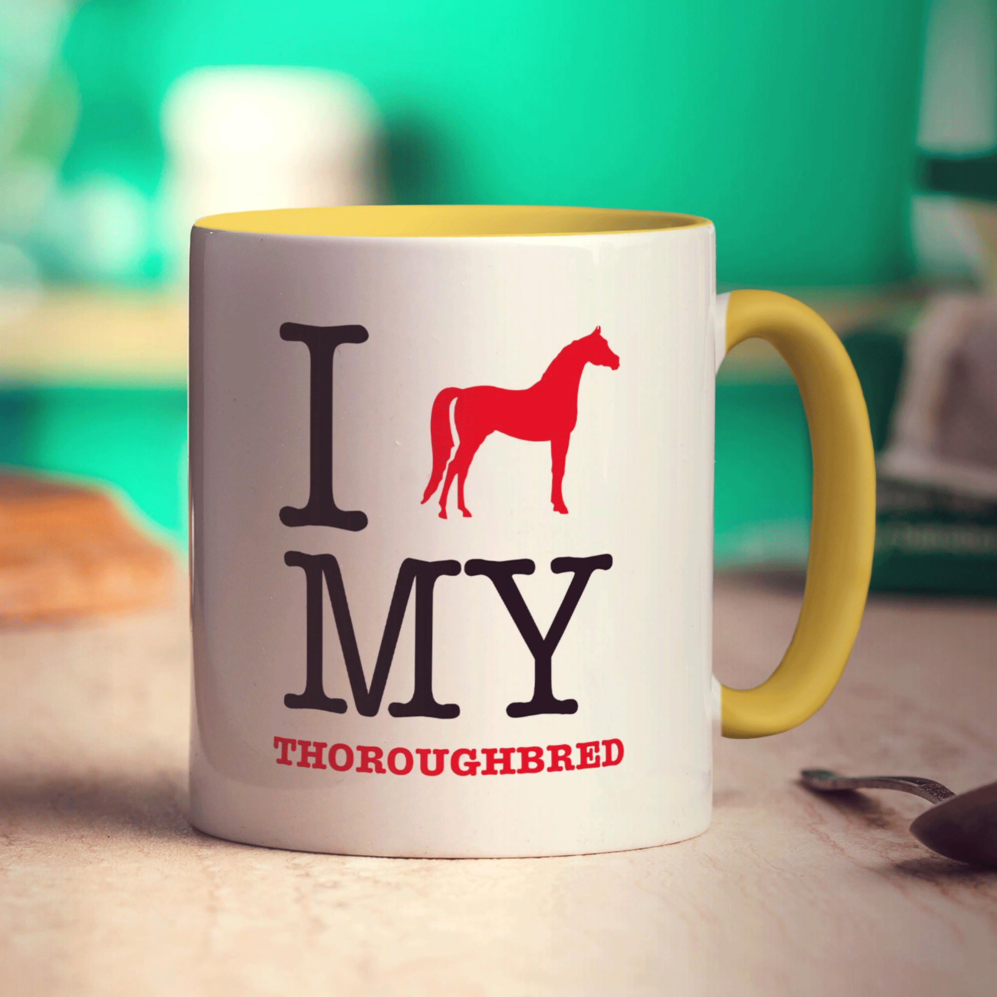 I Heart My Thoroughbred Mug