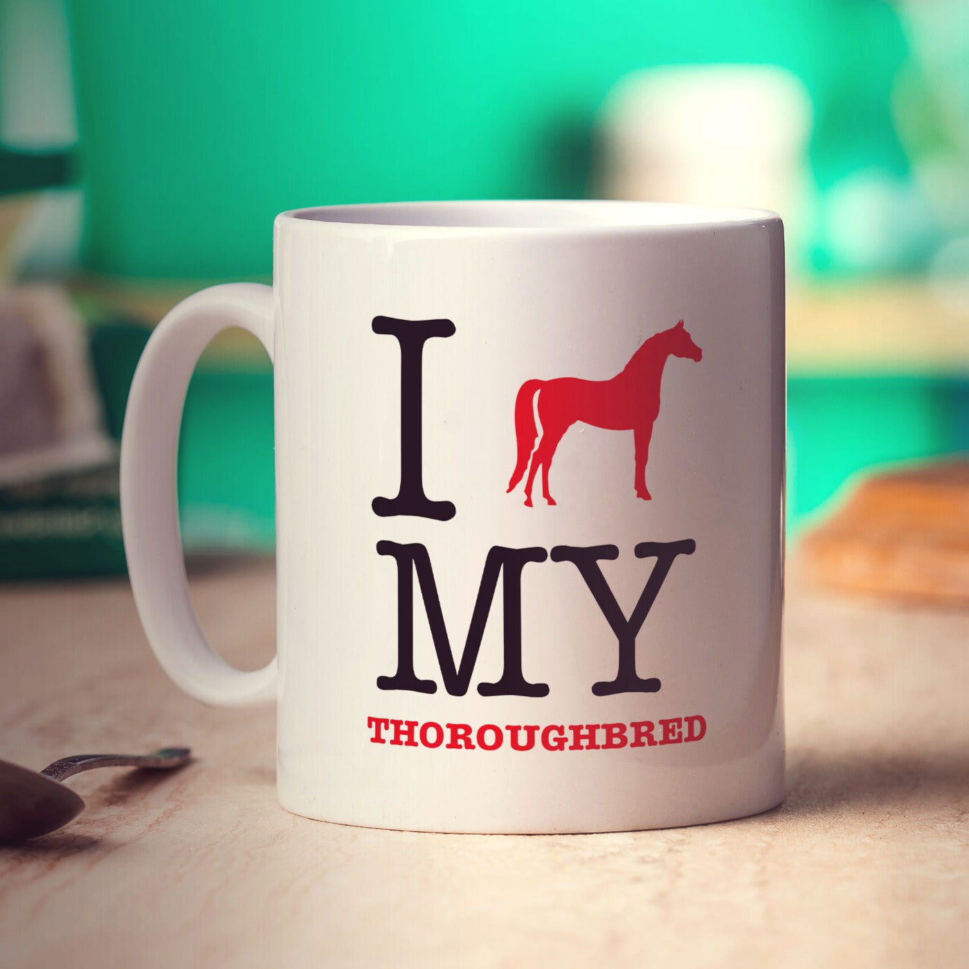 I Heart My Thoroughbred Mug
