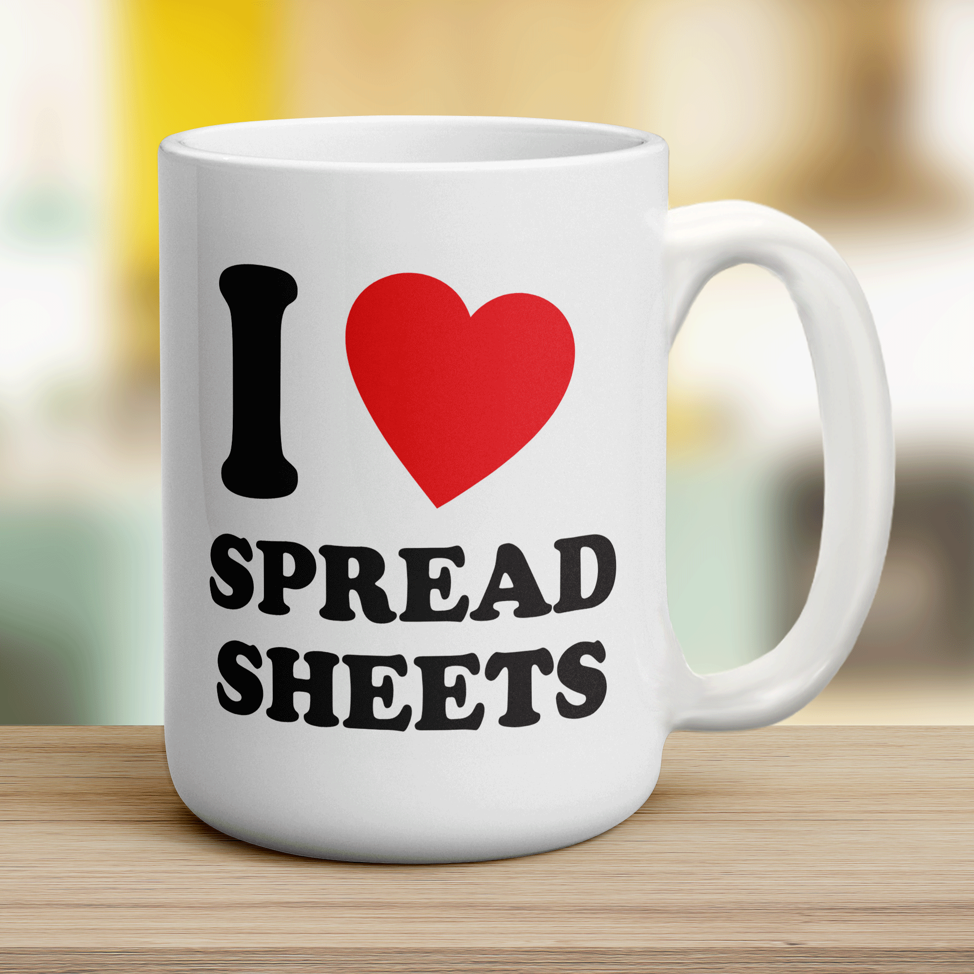 I Heart Spreadsheets Mug
