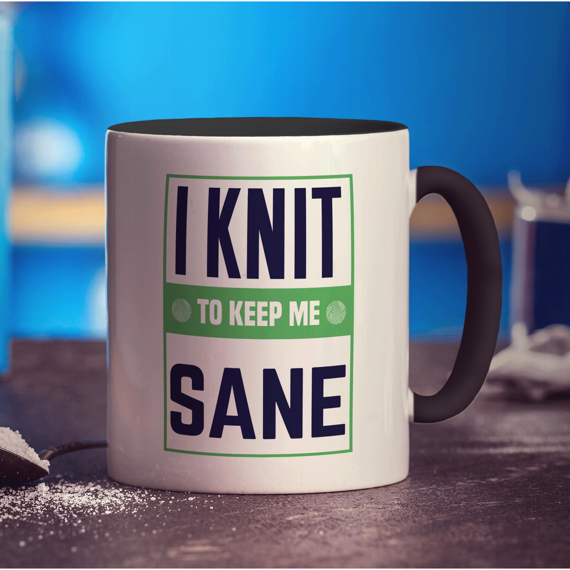 I Knit To Keep Me Sane Mug