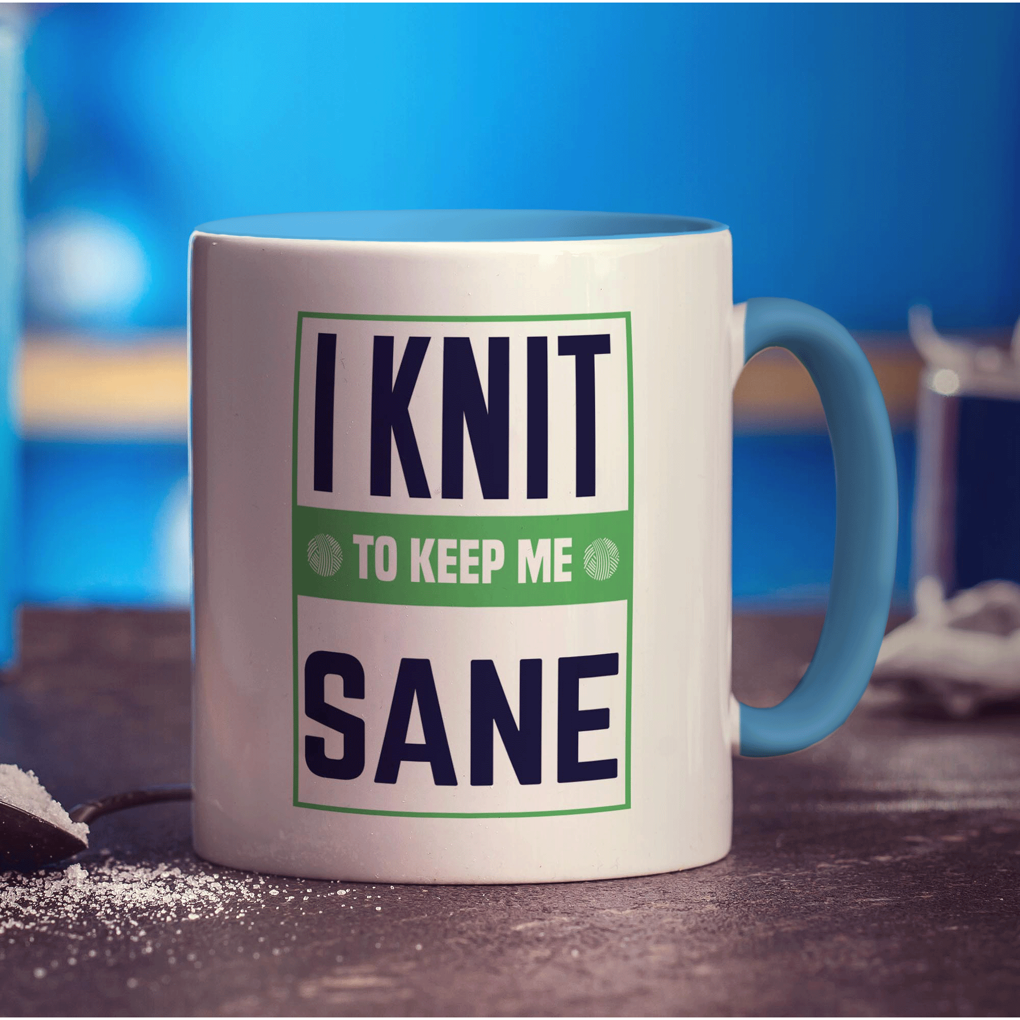 I Knit To Keep Me Sane Mug
